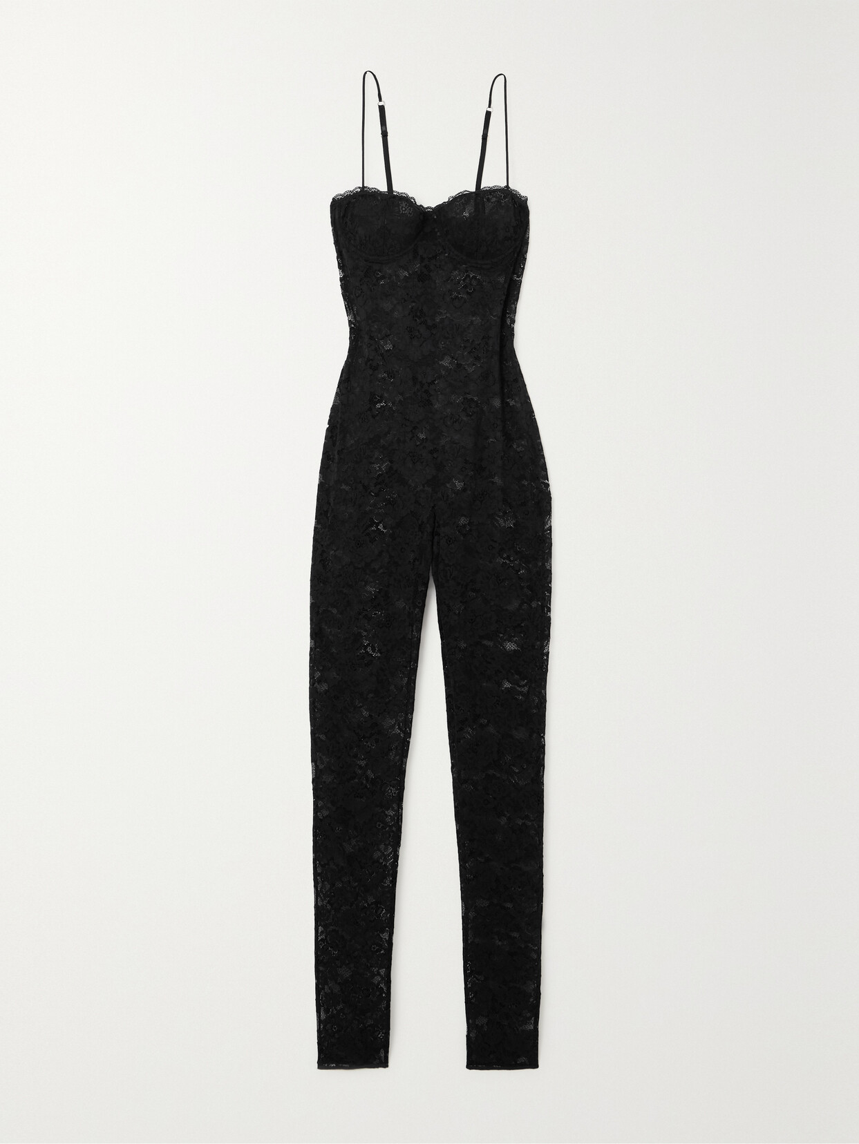 Oséree O-lover Stretch-lace Jumpsuit - Black