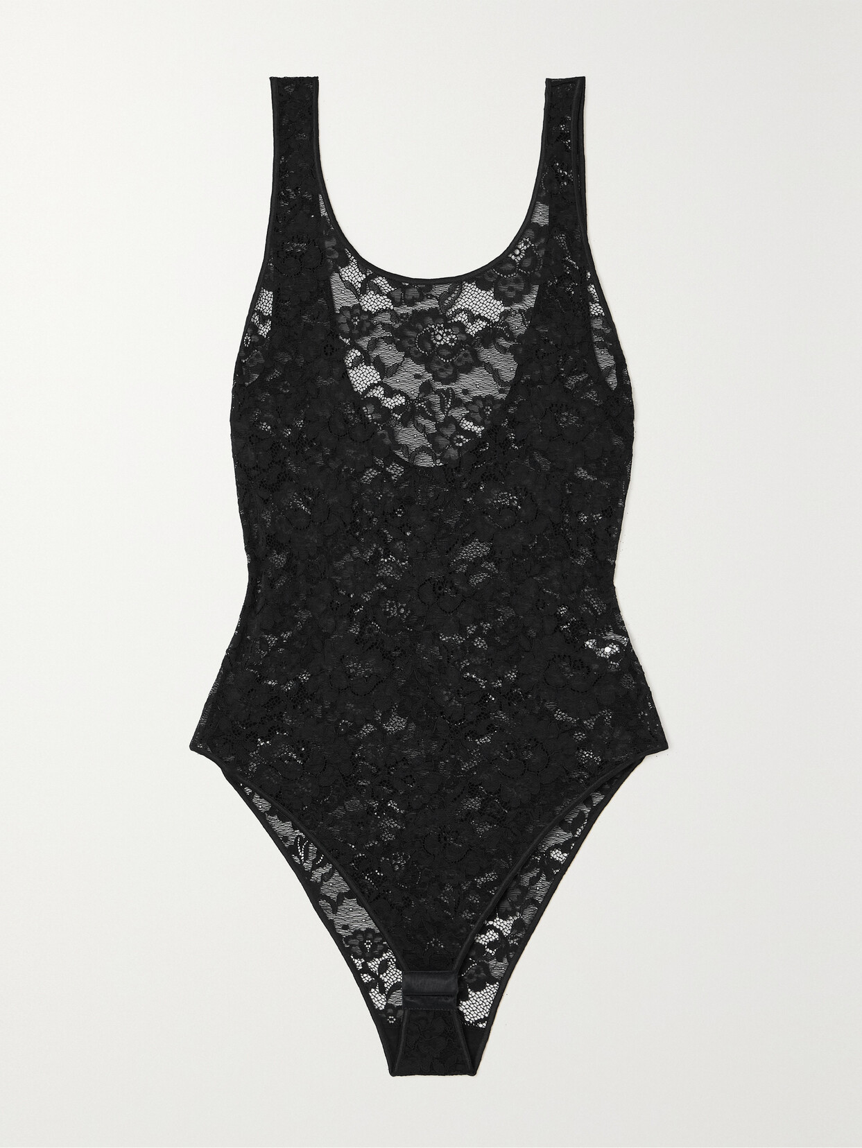 Oséree - O-lover Stretch-lace Bodysuit - Black