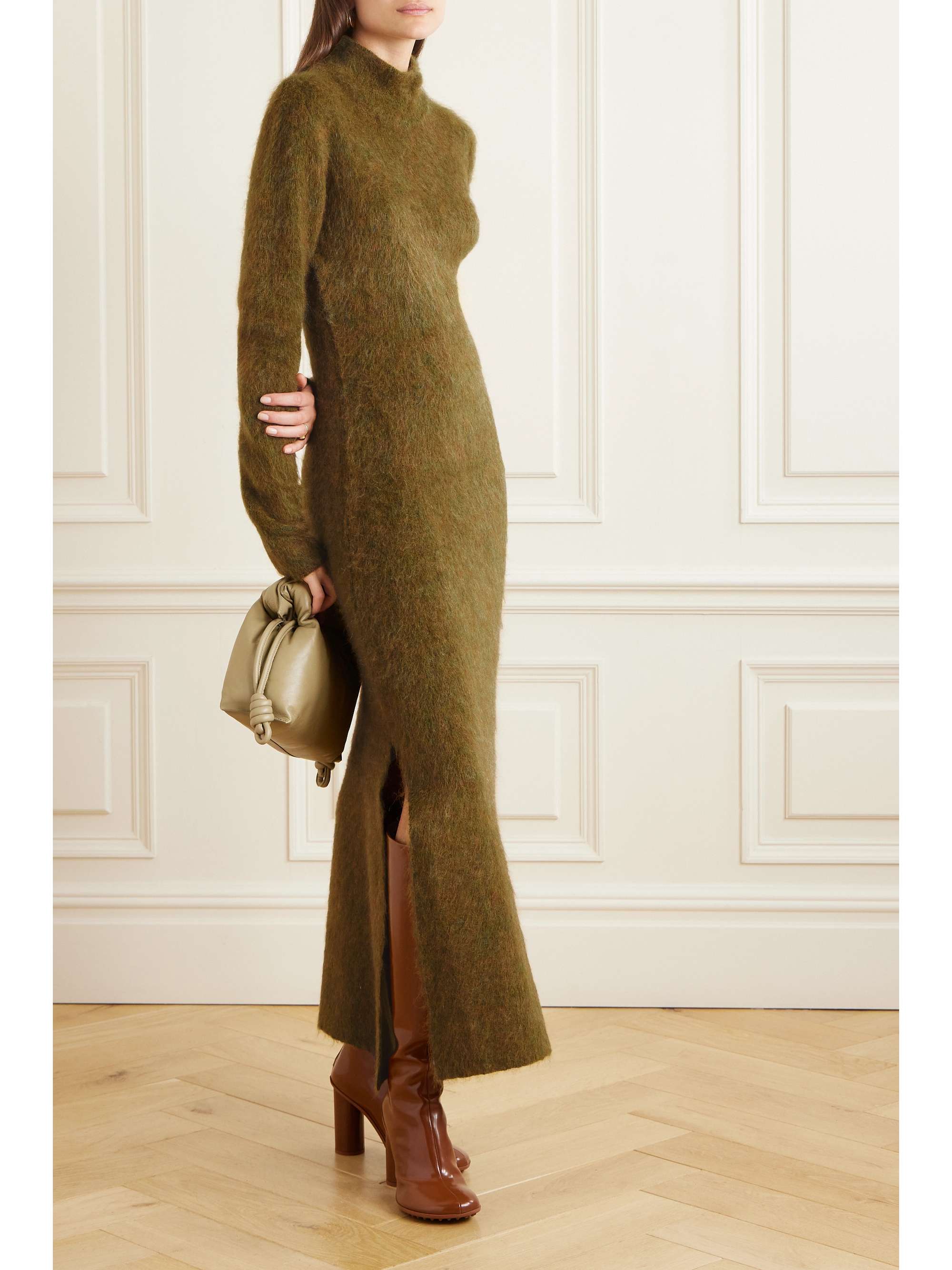 GIULIVA HERITAGE Susanna mohair-blend midi dress | NET-A-PORTER