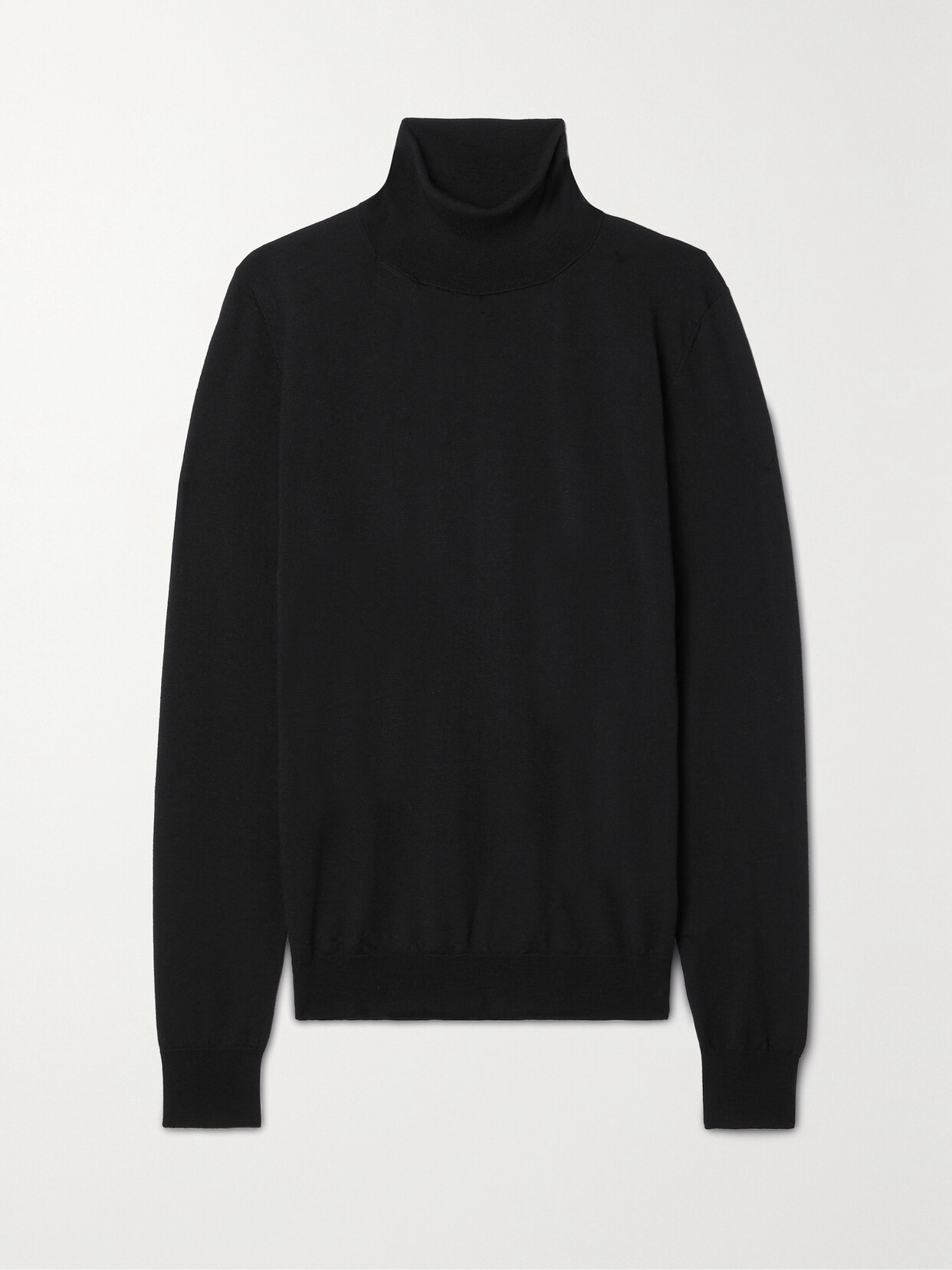 Giuliva Heritage Arianna Wool Turtleneck Jumper In Black