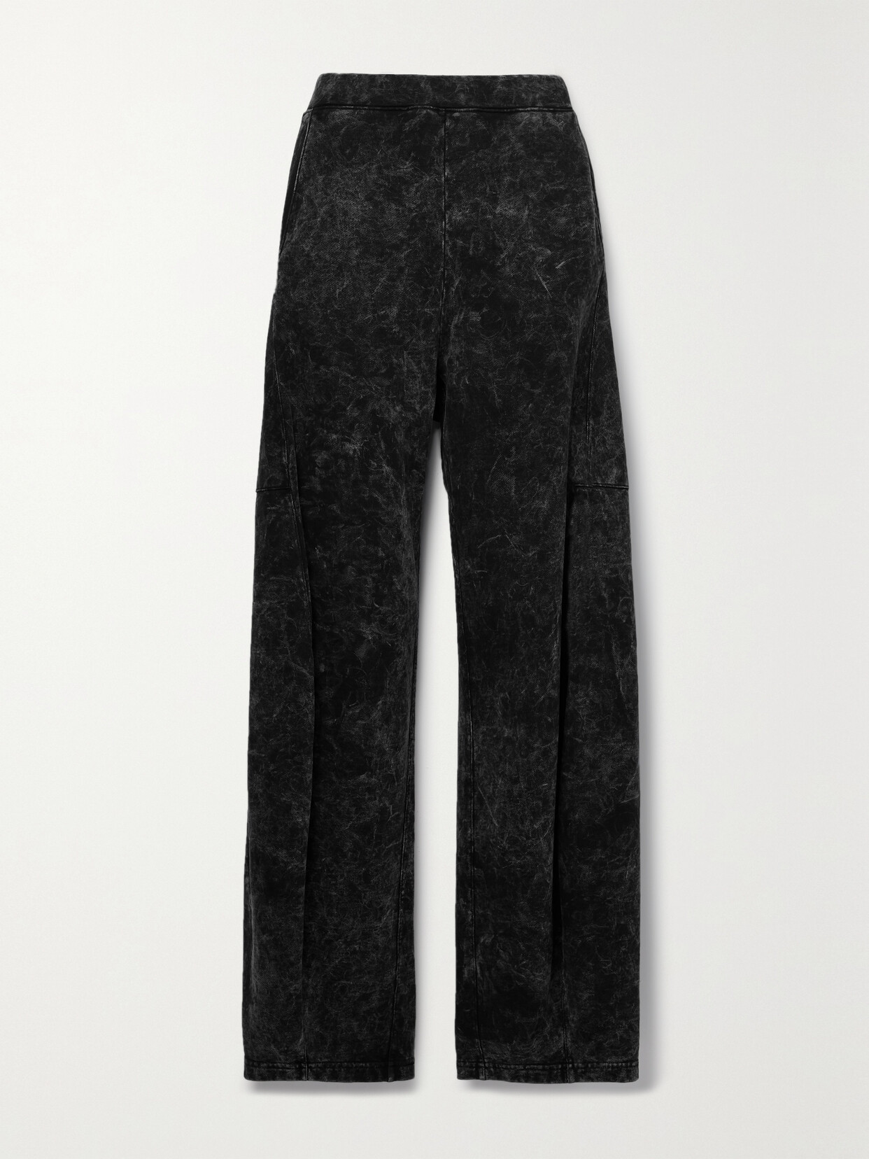 Tibi - Winslow Cotton-jersey Track Pants - Black