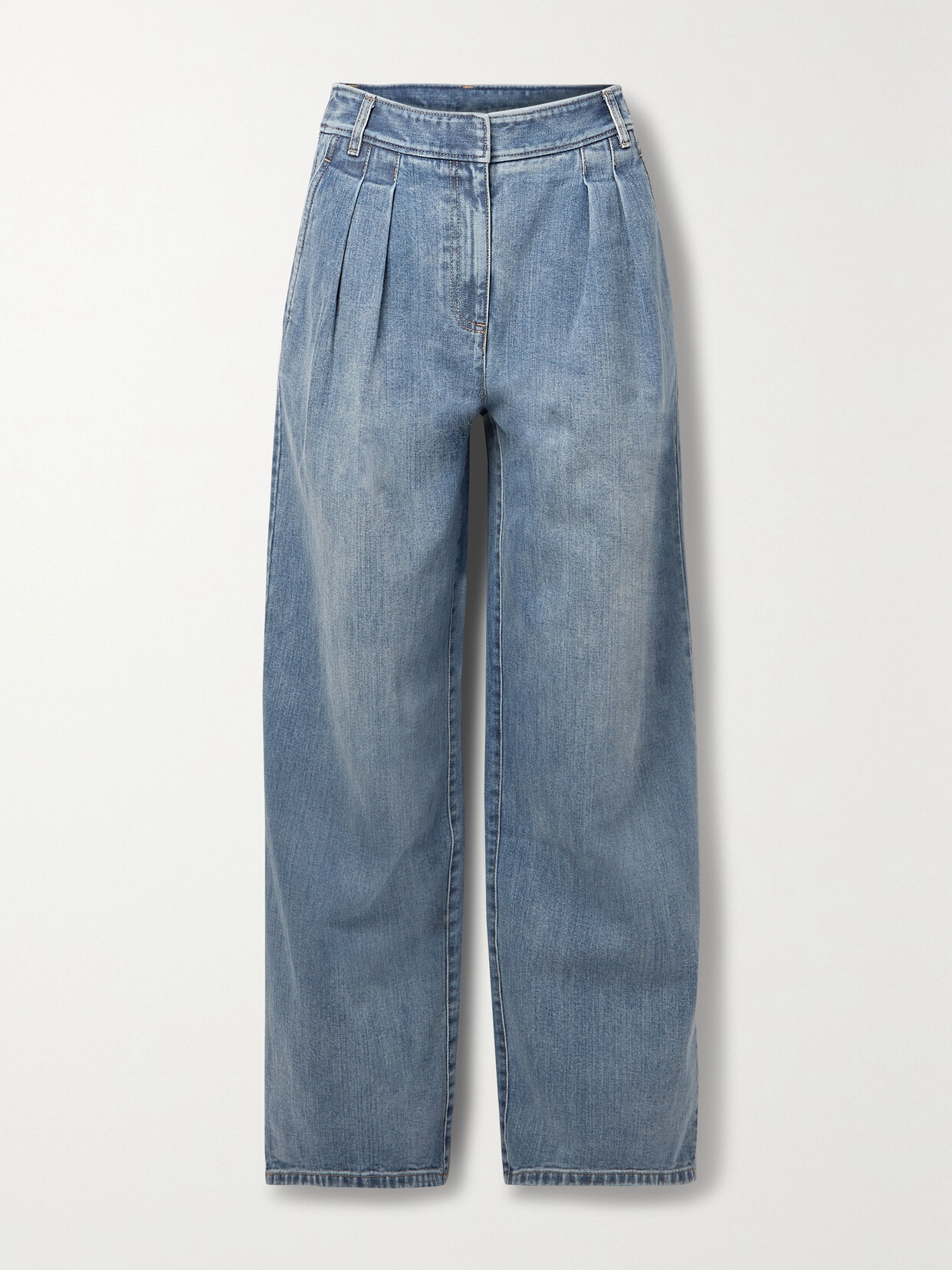 Tibi - Stella Low-rise Wide-leg Jeans - Blue