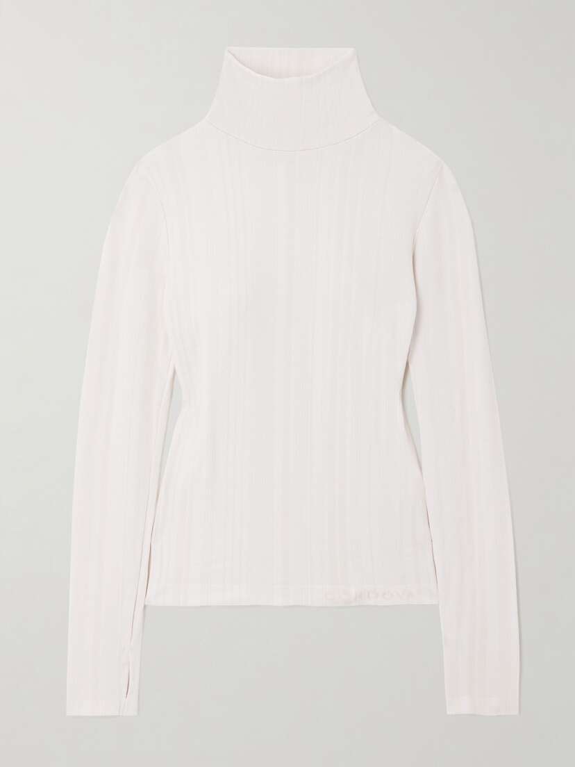 Cordova Sol Ribbed Stretch-jersey Turtleneck Top