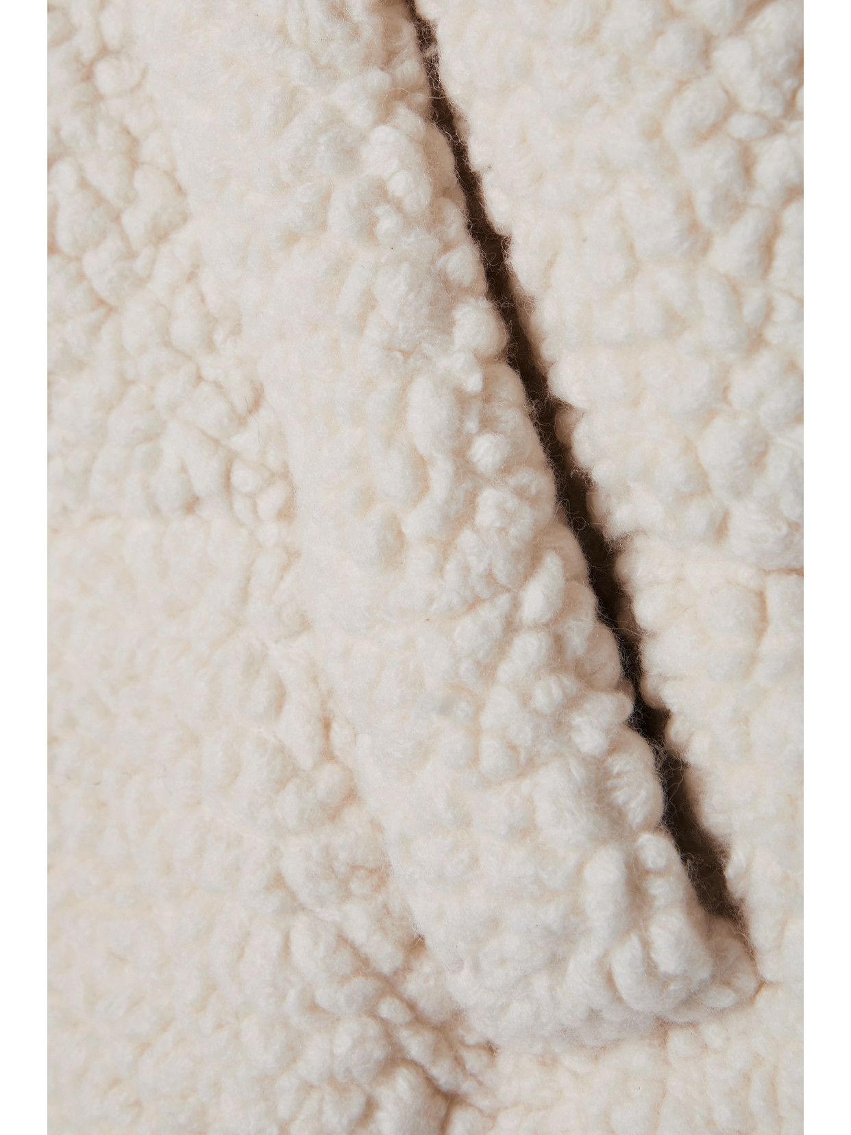 Cordova Kozzy Cropped Padded Quilted Wool-blend Fleece Jacket In Cream