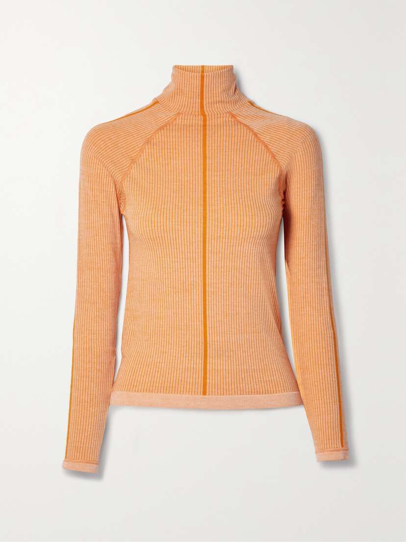 Cordova Sierra Two-tone Ribbed-knit Sweater