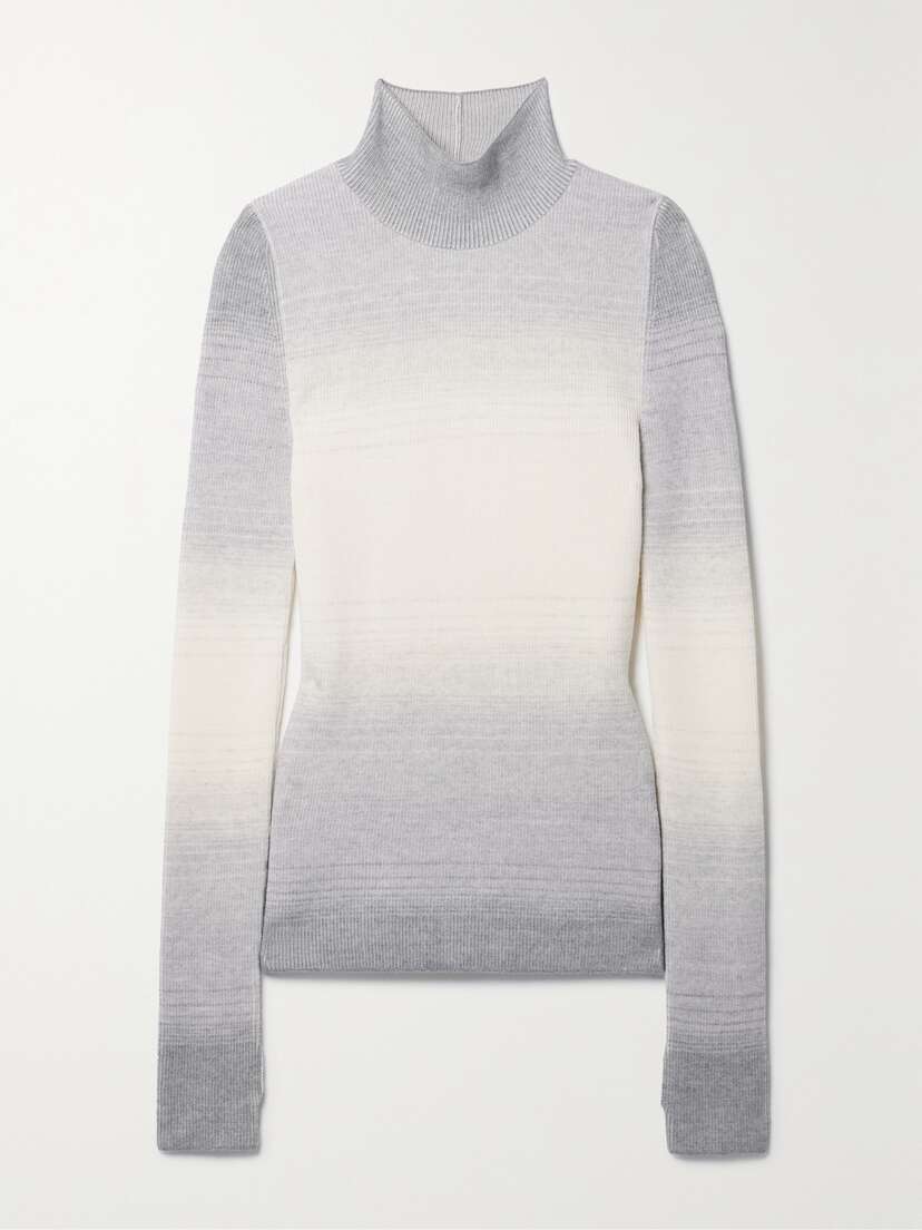 Cordova Aurora Dégradé Merino Wool Turtleneck Sweater