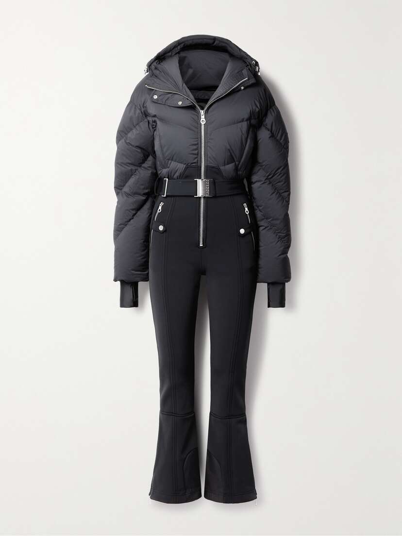Cordova Ajax Belted Hooded Quilted Down Ski Suit