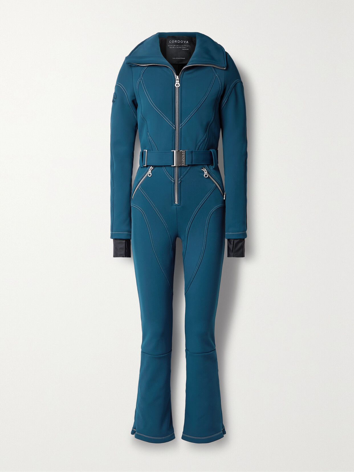 Cordova Huracán Belted Ski Suit In Blue