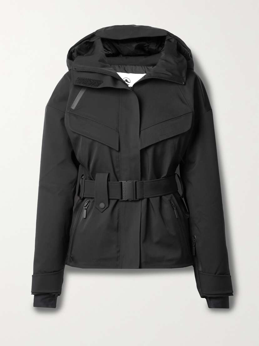 Cordova Cascade Belted Hooded Ski Jacket - Women's Clothing