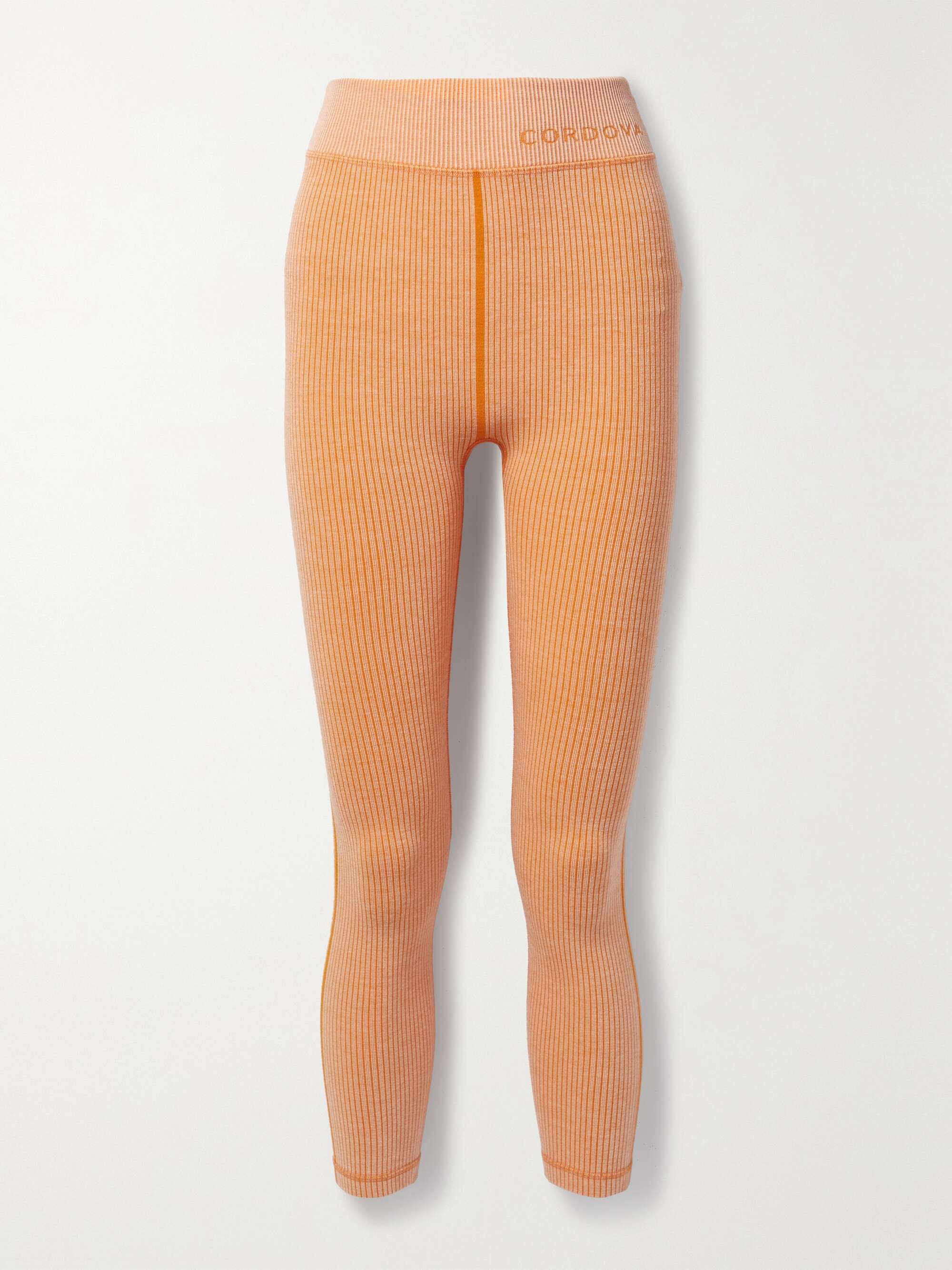 CORDOVA Sierra two-tone ribbed-knit leggings