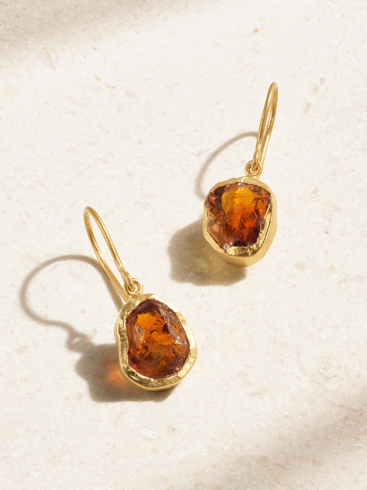 Pippa Small Metamorphic 18-karat Gold Garnet Earrings