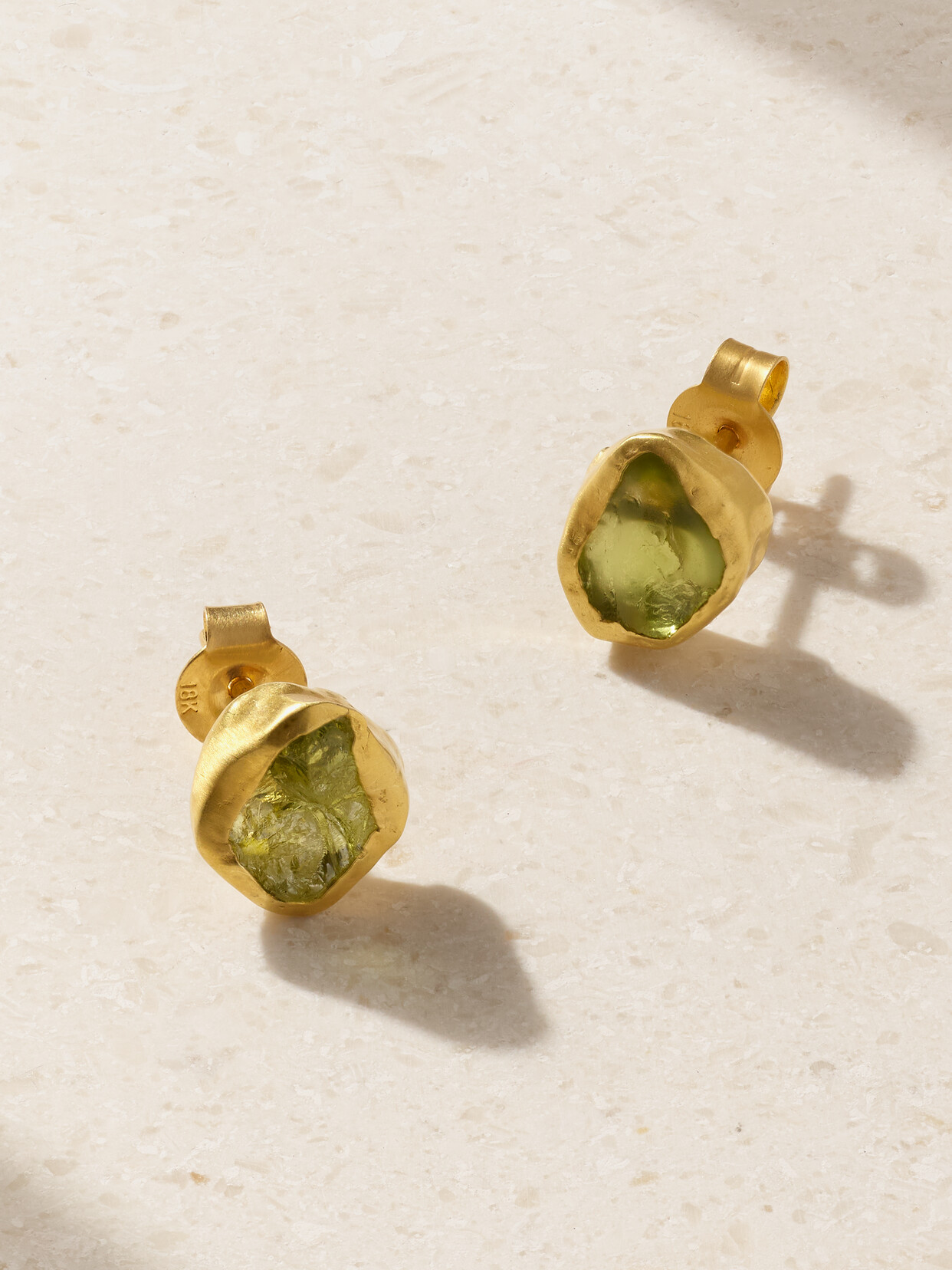 Pippa Small Metamorphic 18-karat Gold And Peridot Earrings