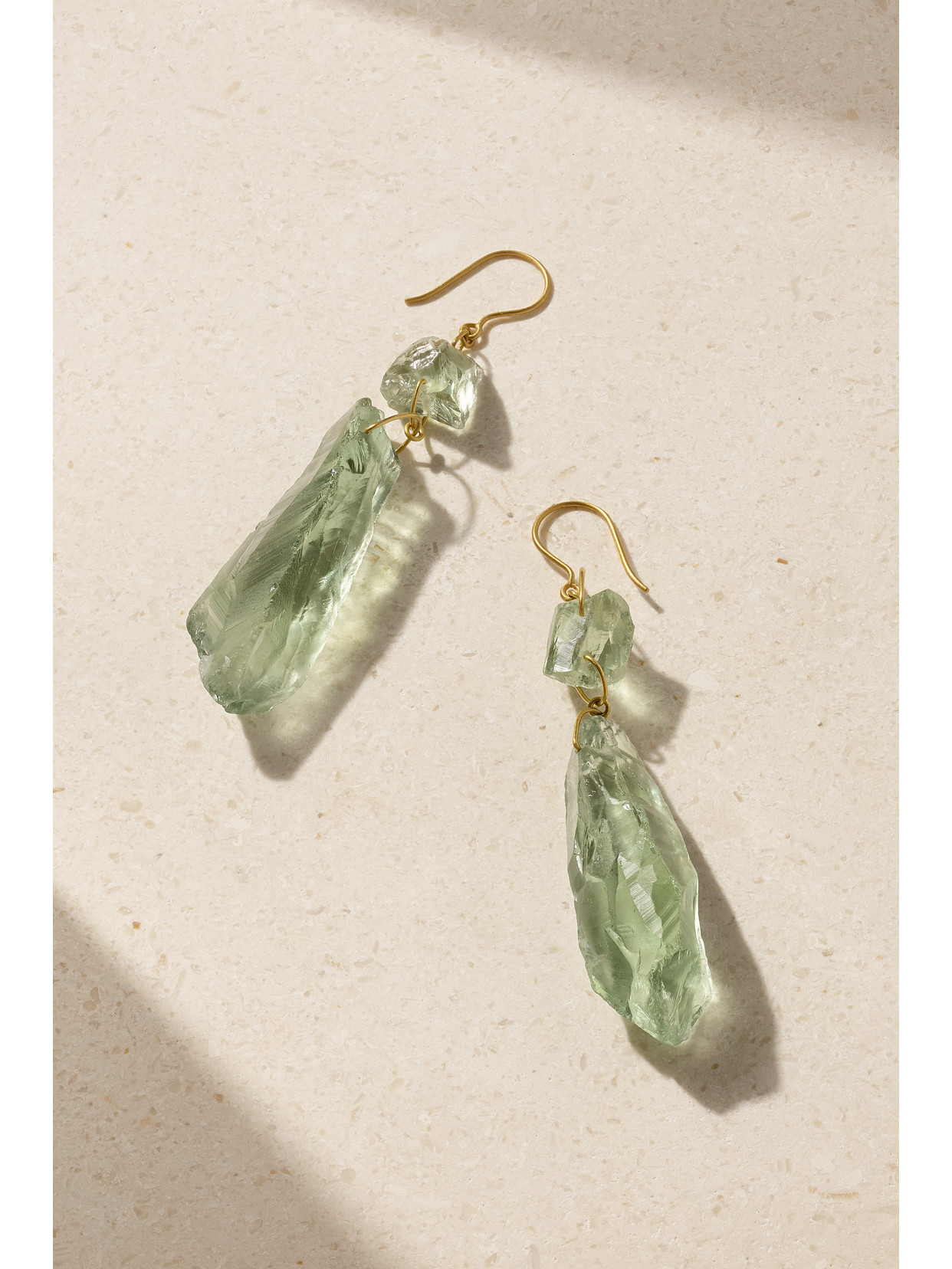 Pippa Small 18-karat Gold Amethyst Earrings - One size