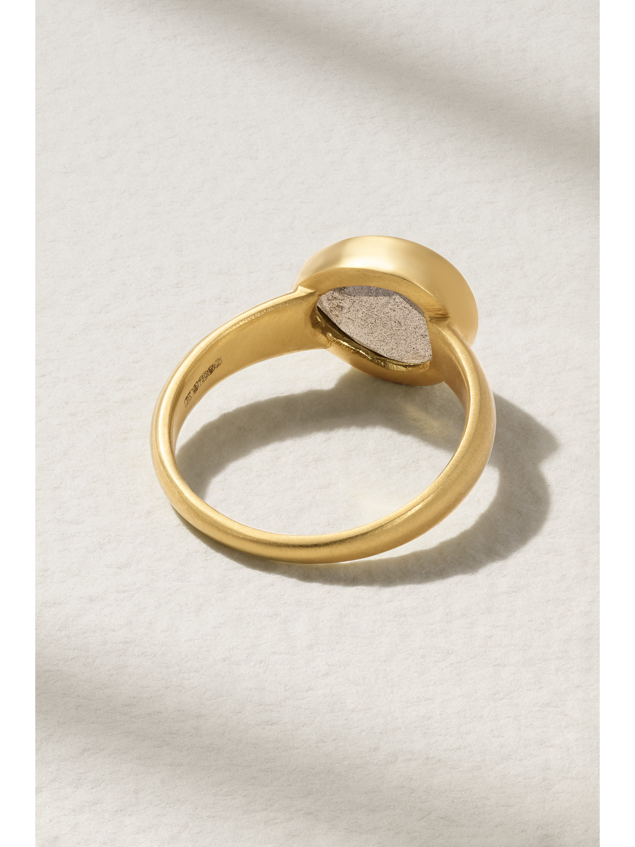 Shop Pippa Small 18-karat Gold Labradorite Ring