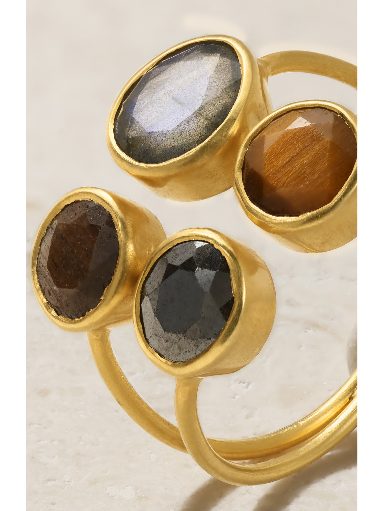 Shop Pippa Small 18-karat Gold Multi-stone Ring