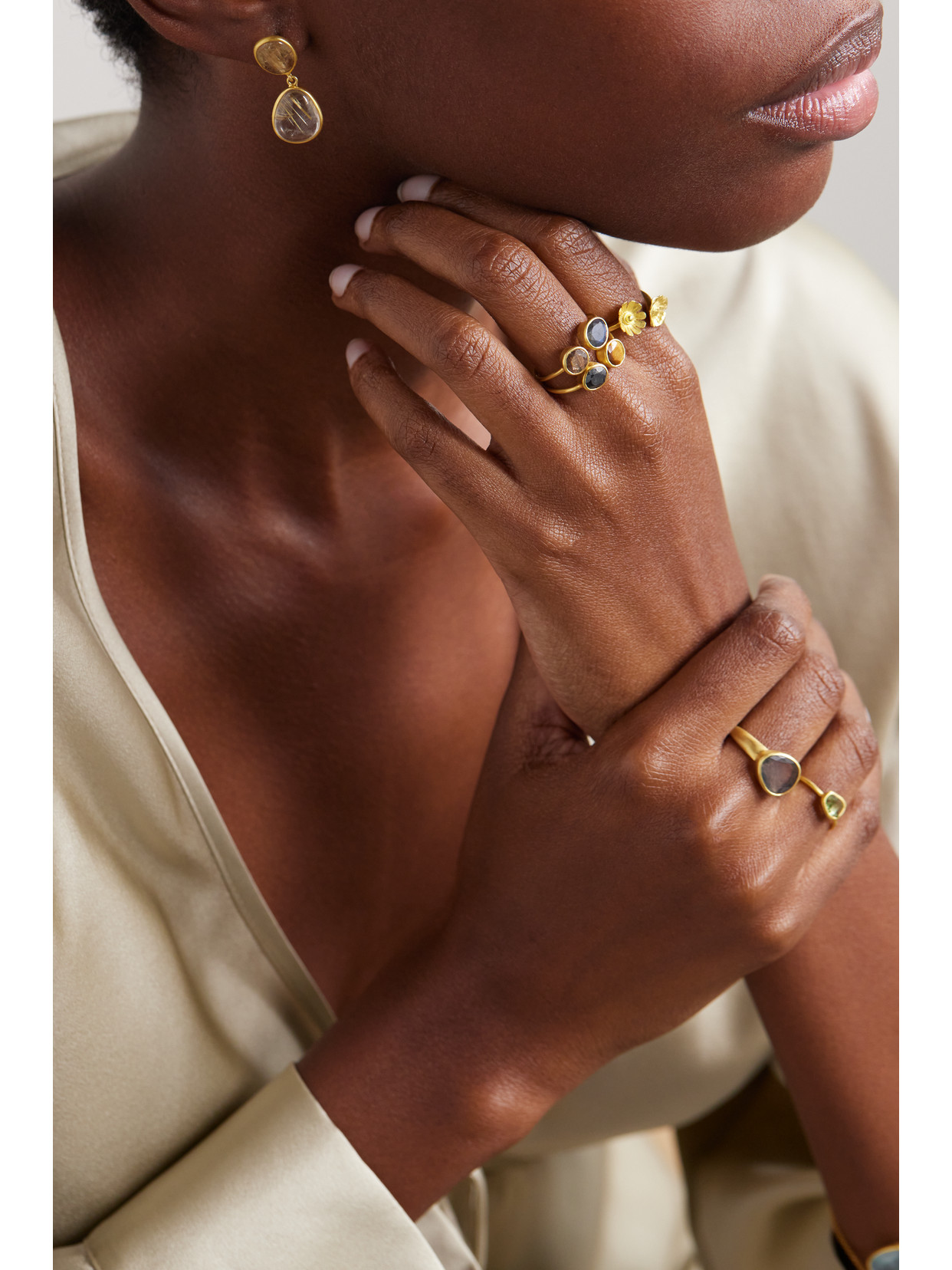 Pippa Small 18-karat Gold Multi-stone Ring In Gold