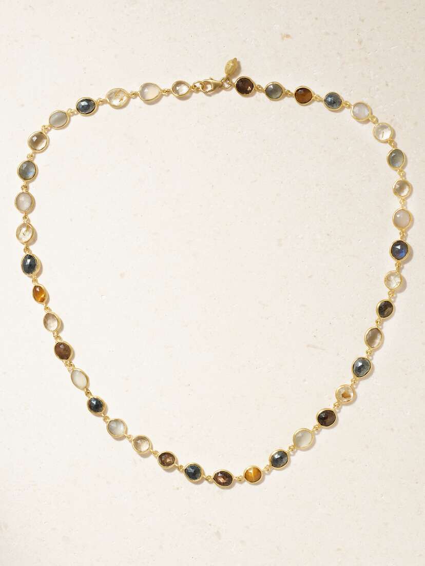 Pippa Small Galaxy 18-karat Gold Multi-stone Necklace