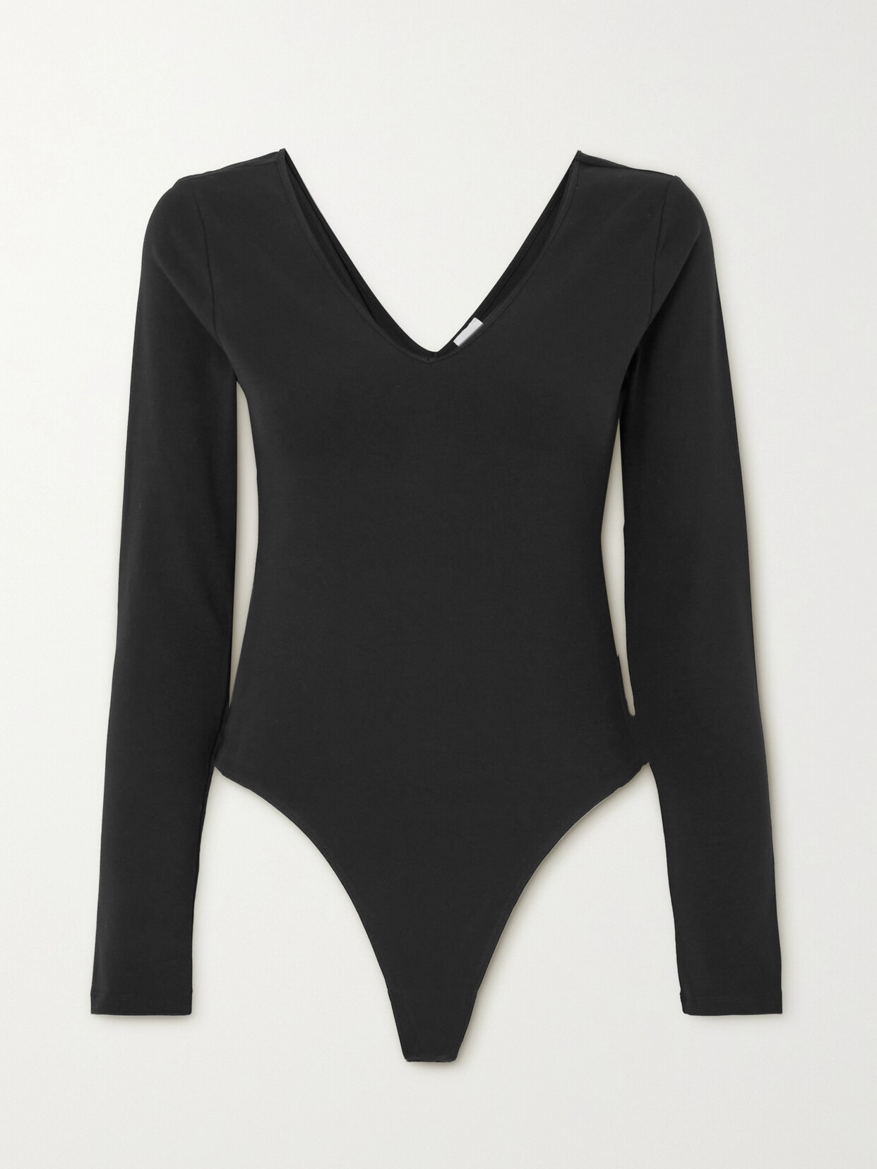 RE/DONE Stretch-cotton Jersey Bodysuit - Black