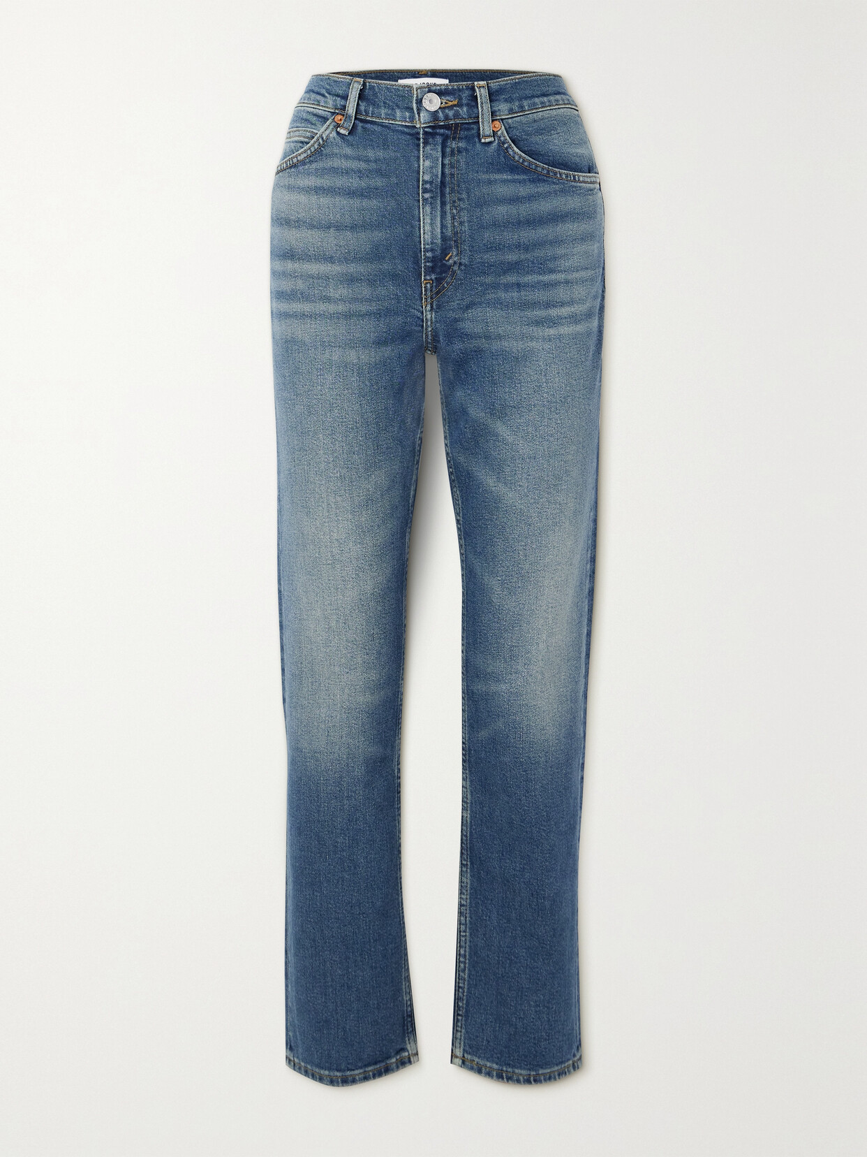 RE/DONE - 70s Mid-rise Straight-leg Jeans - Blue