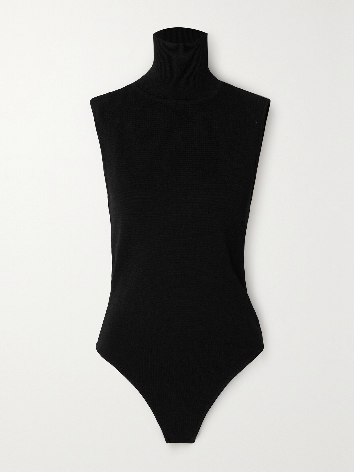 Gauge81 Trousera Knitted Turtleneck Bodysuit In Black