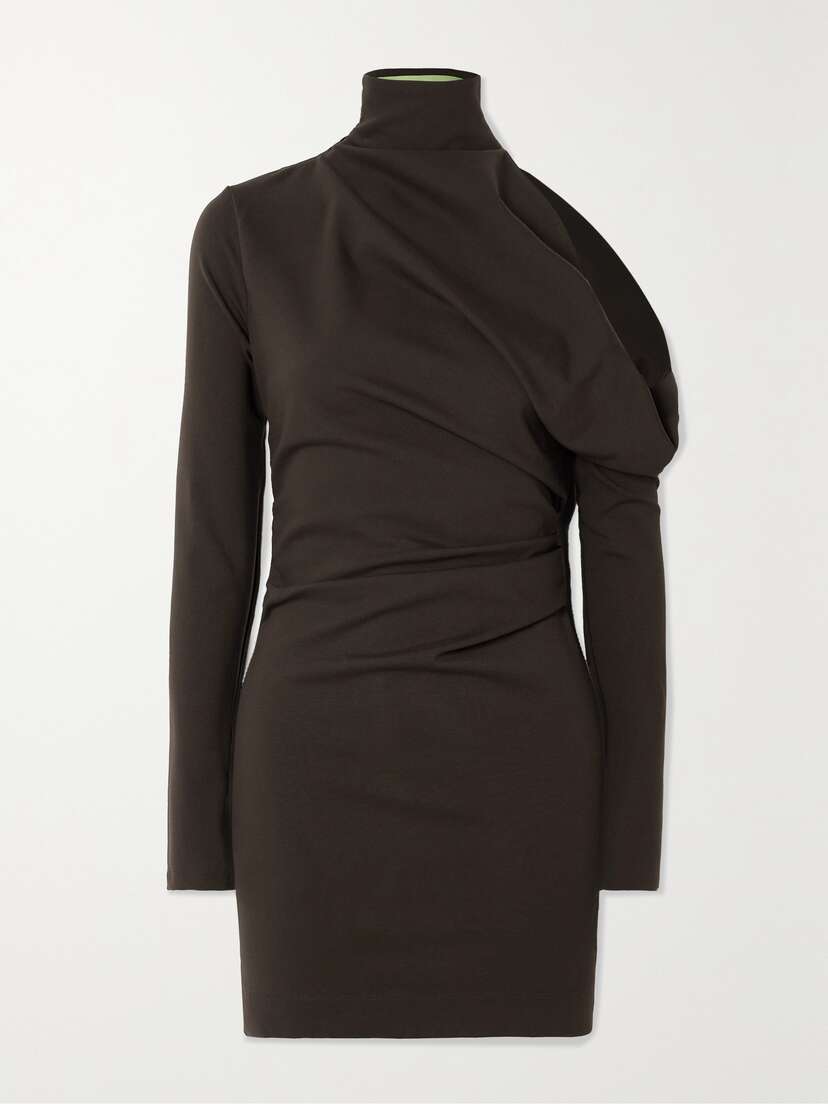 GAUGE81 Teresa Asymmetric Stretch-jersey Mini Dress