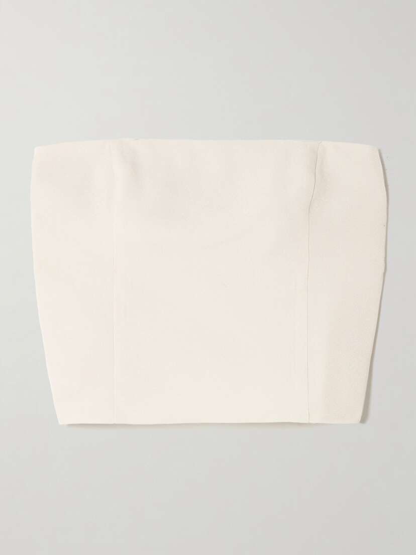 GAUGE81 Tona Cropped Strapless Crepe Top