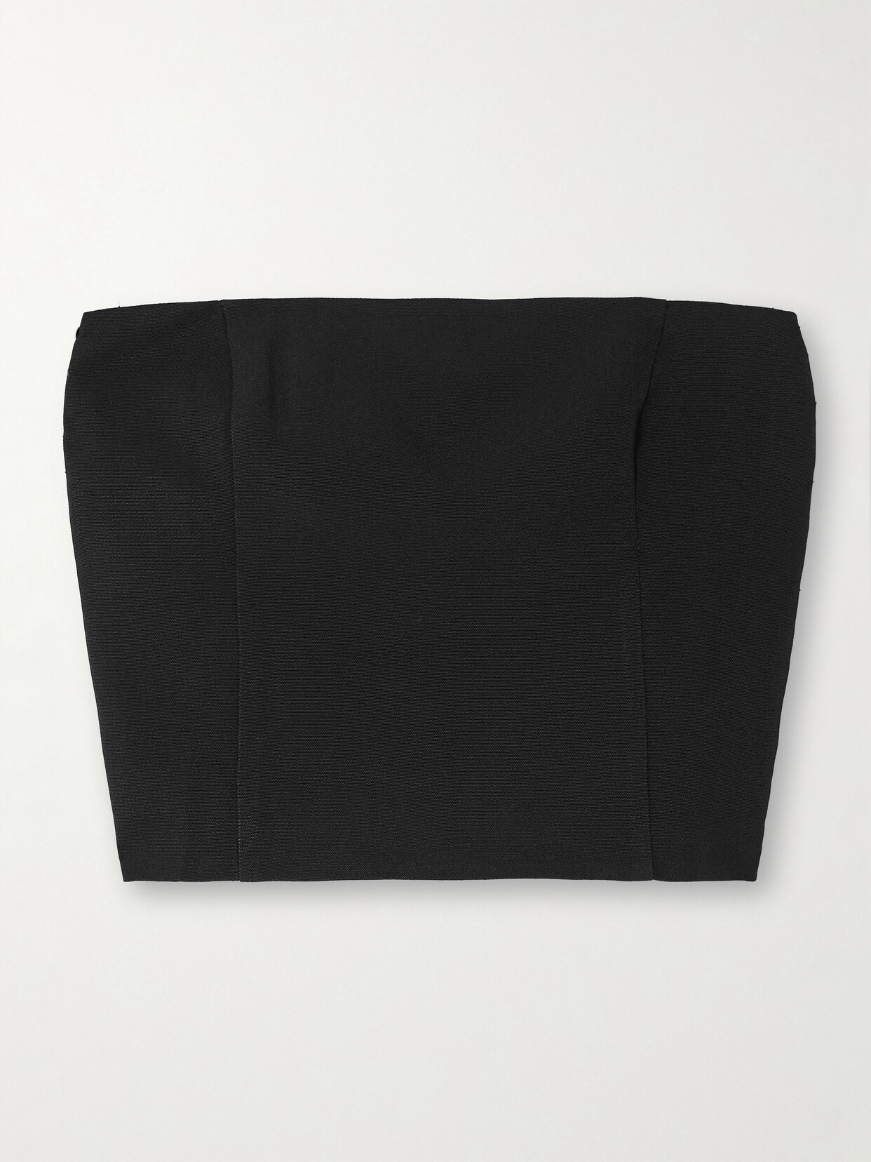 GAUGE81 - Tona Cropped Strapless Crepe Top - Black