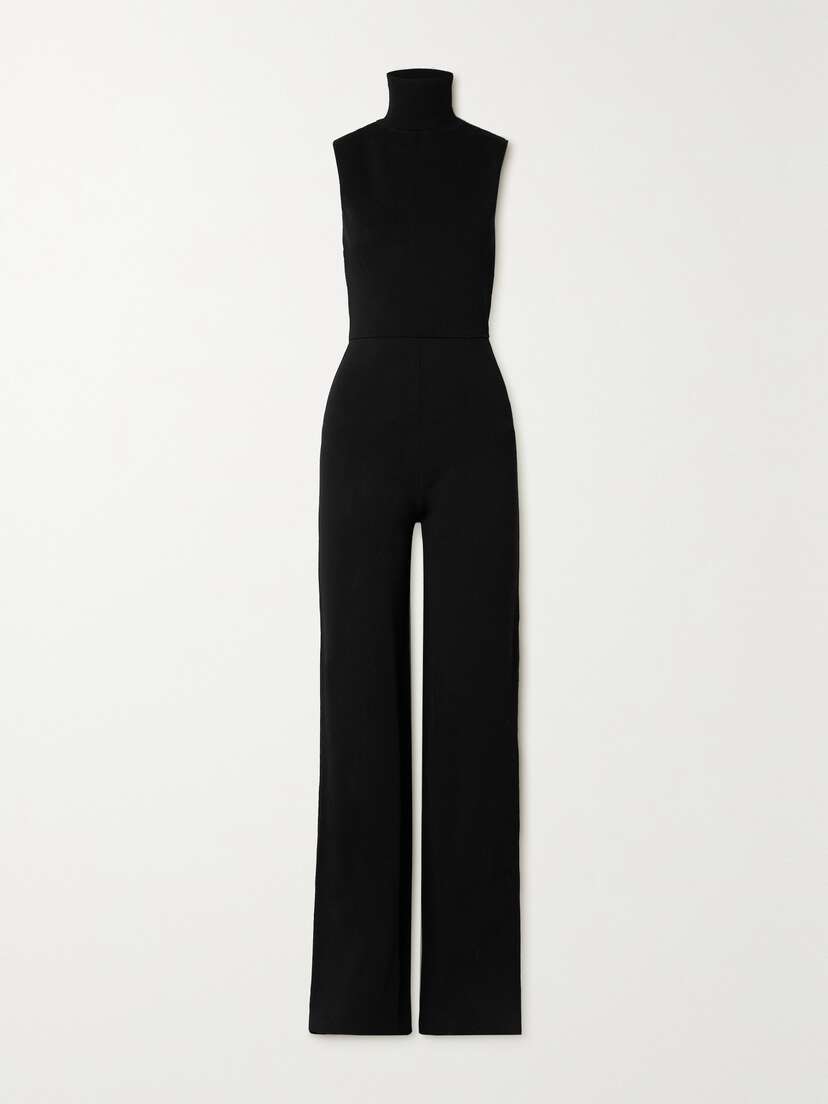 GAUGE81 Gijon Open-back Knitted Turtleneck Jumpsuit