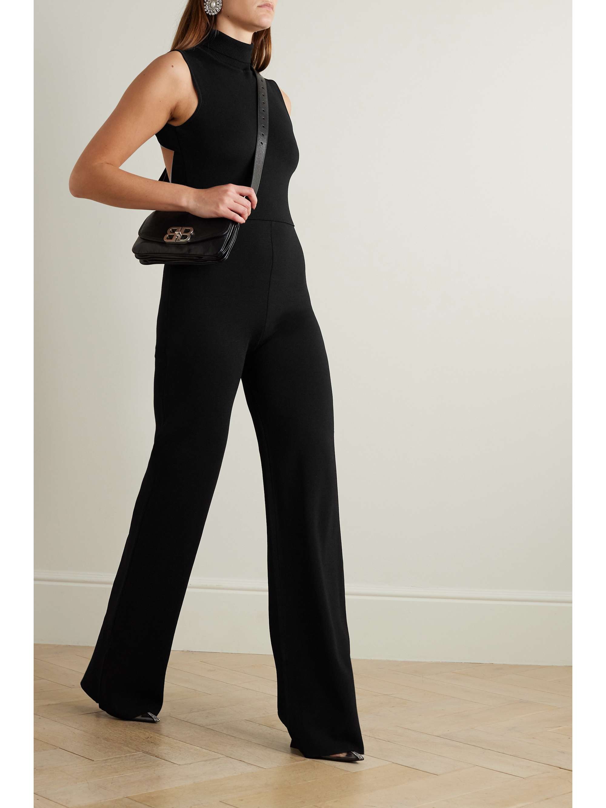 GAUGE81 Gijon open-back knitted turtleneck jumpsuit | NET-A