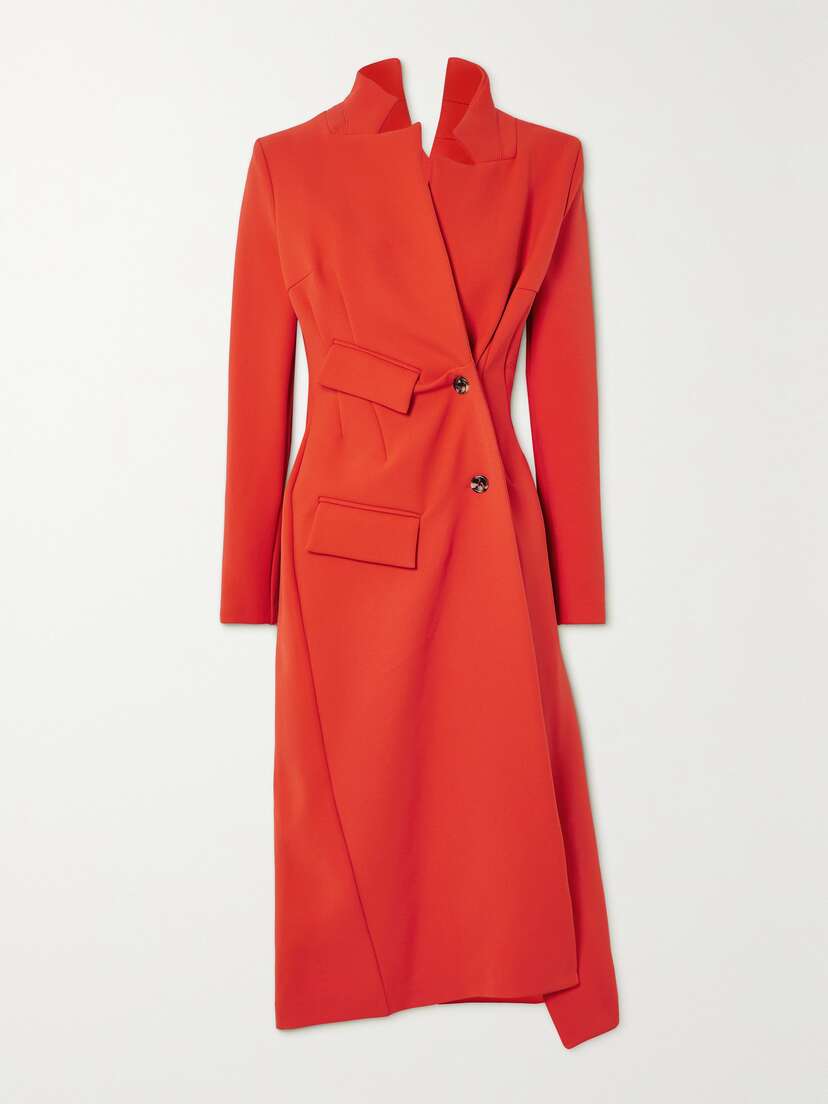 A.W.A.K.E. MODE Asymmetric Stretch-twill Coat