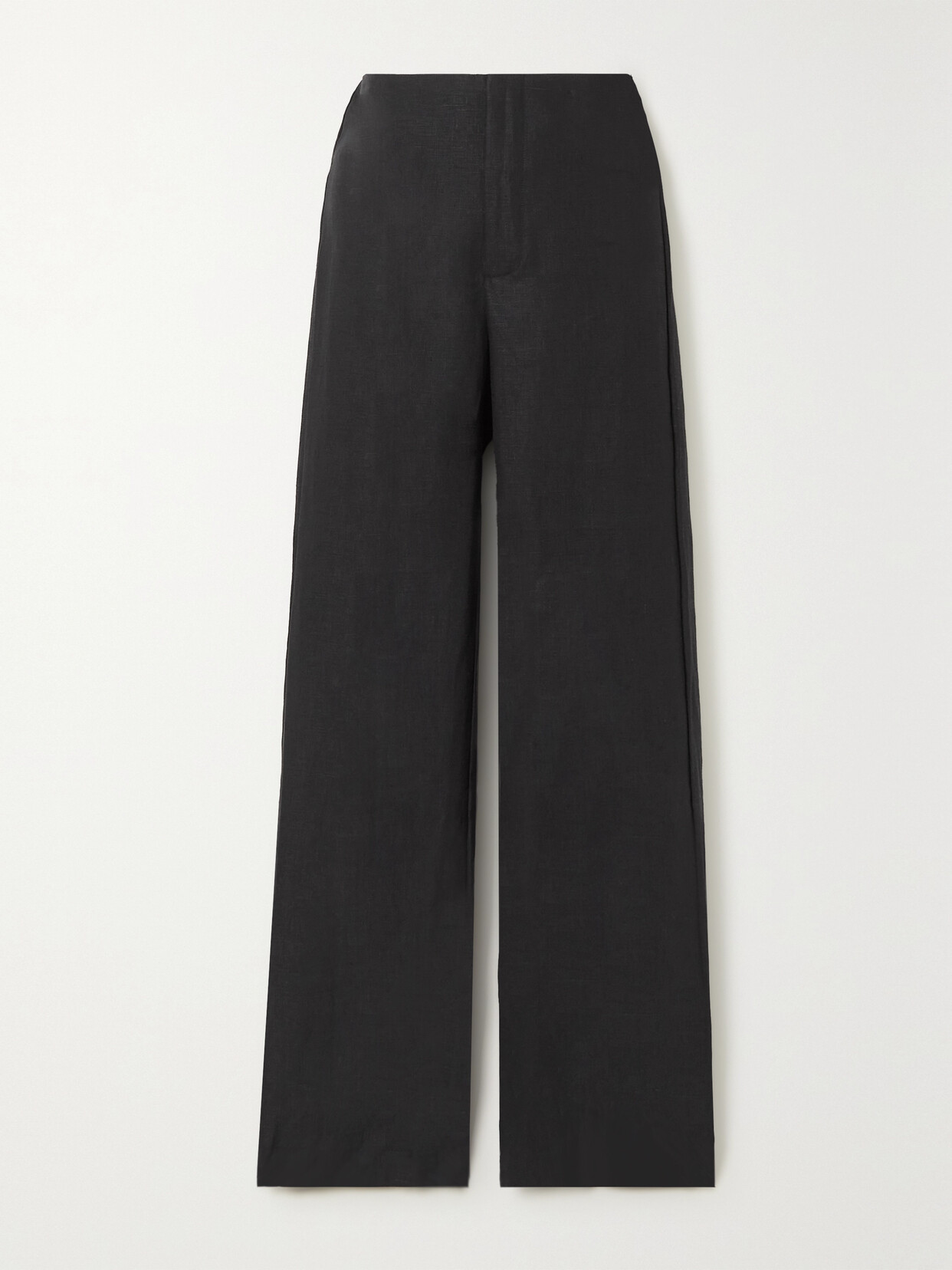 Faithfull The Brand + Net Sustain Vincente Linen Straight-leg Pants - Black