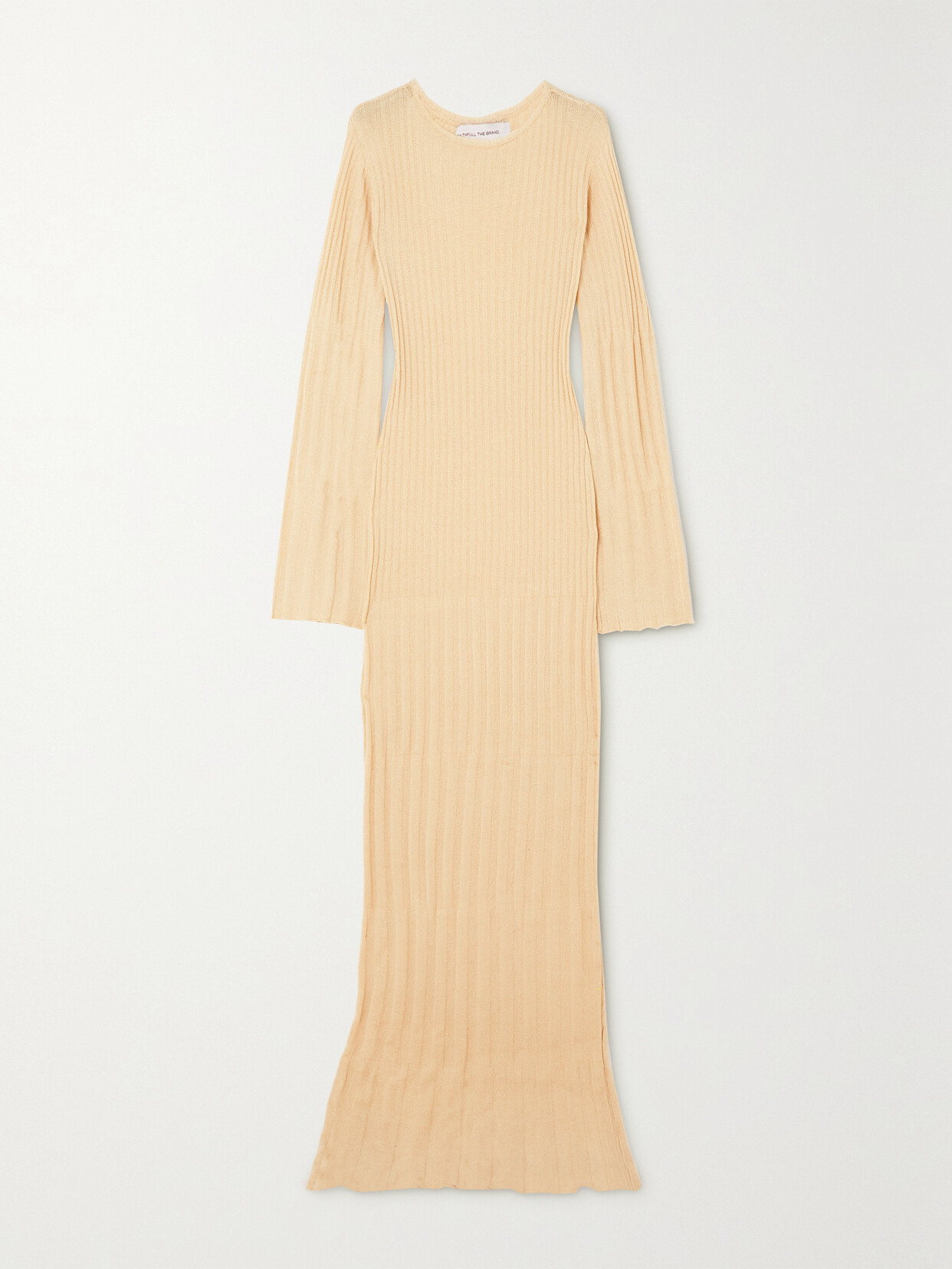 Faithfull The Brand + Net Sustain Serafia Ribbed-knit Maxi Dress - Neutrals