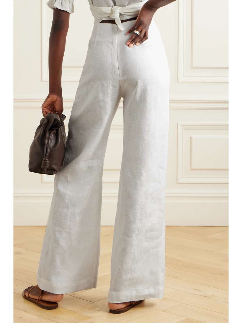 + Net Sustain La Plage De Mau Linen Wide-leg Pants | Image | 2