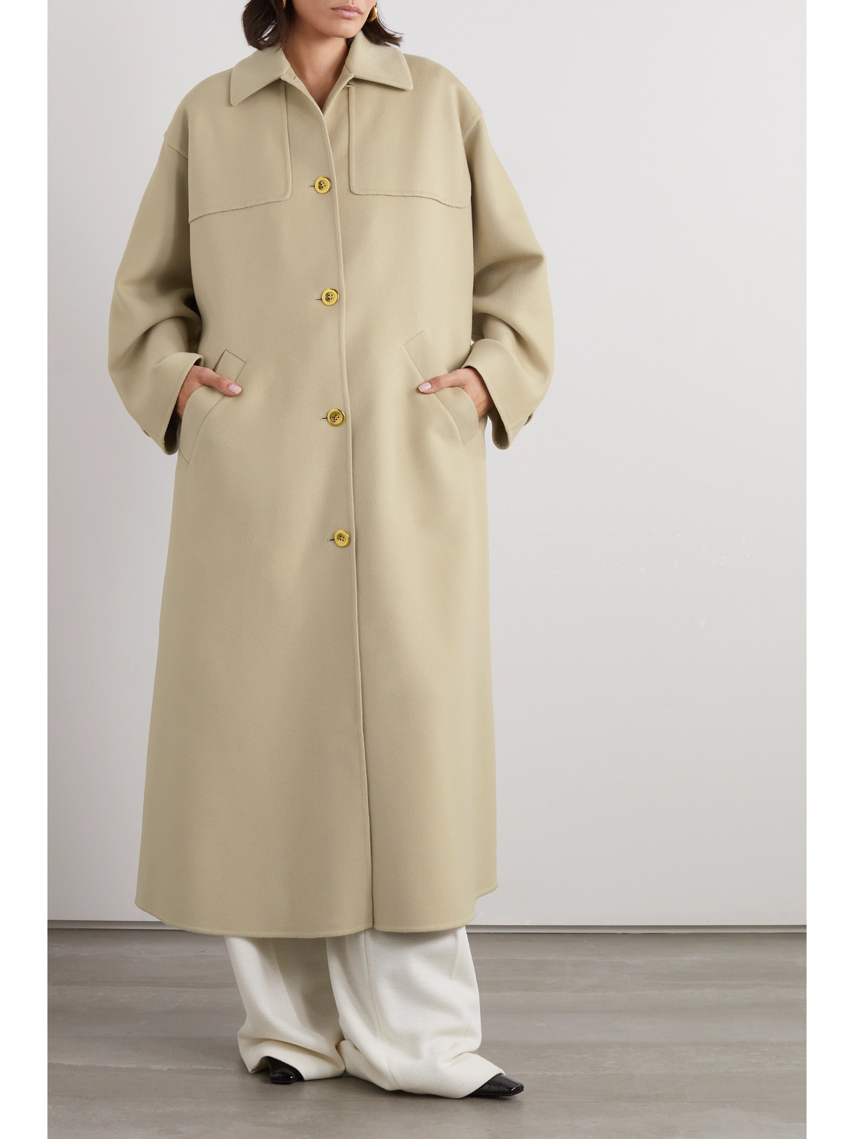 Shop Loro Piana Ardis Cashmere Coat In Gray