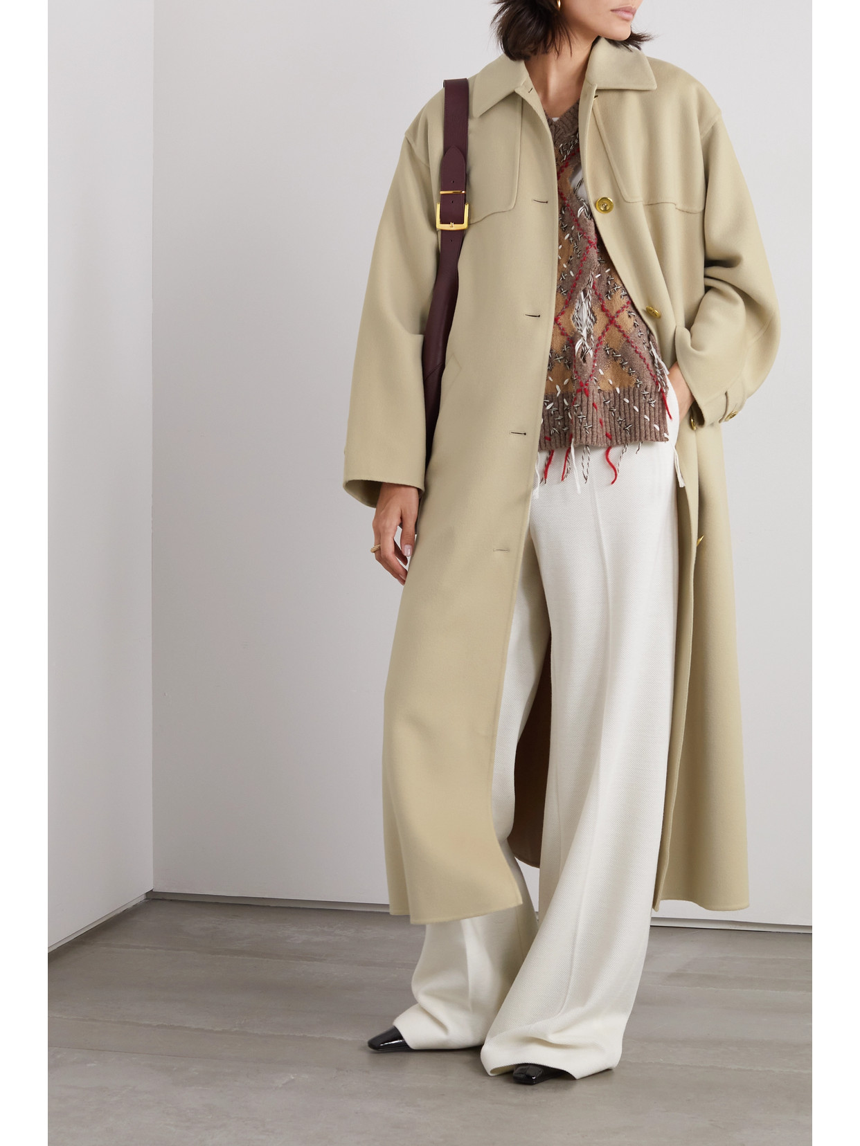 Loro Piana Ardis Cashmere Coat In Gray