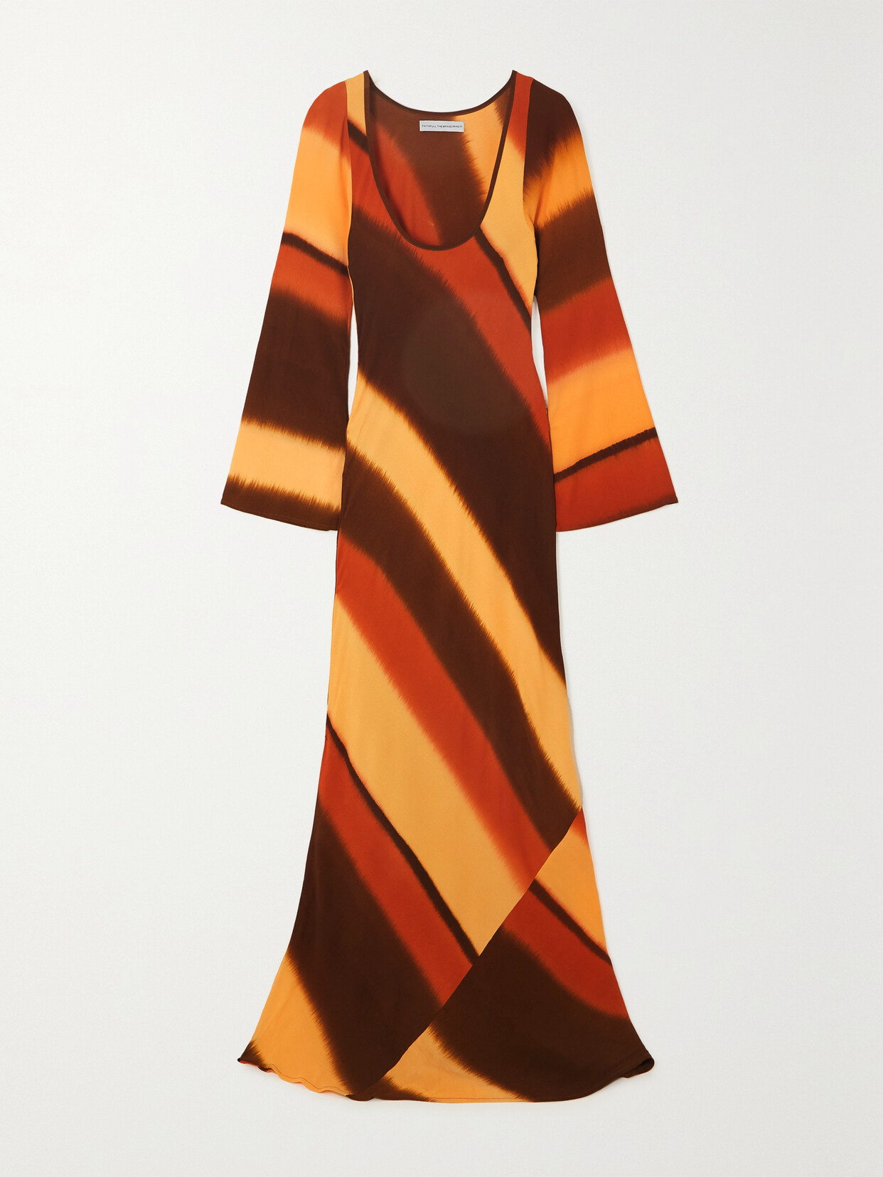 Faithfull The Brand + Net Sustain Da Costa Tie-dyed Woven Maxi Dress - Orange