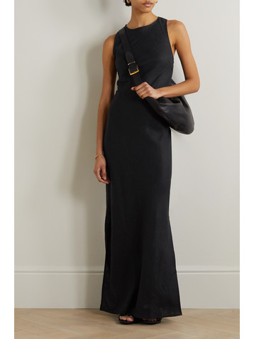 Faithfull + NET SUSTAIN Lobo open-back linen maxi dress