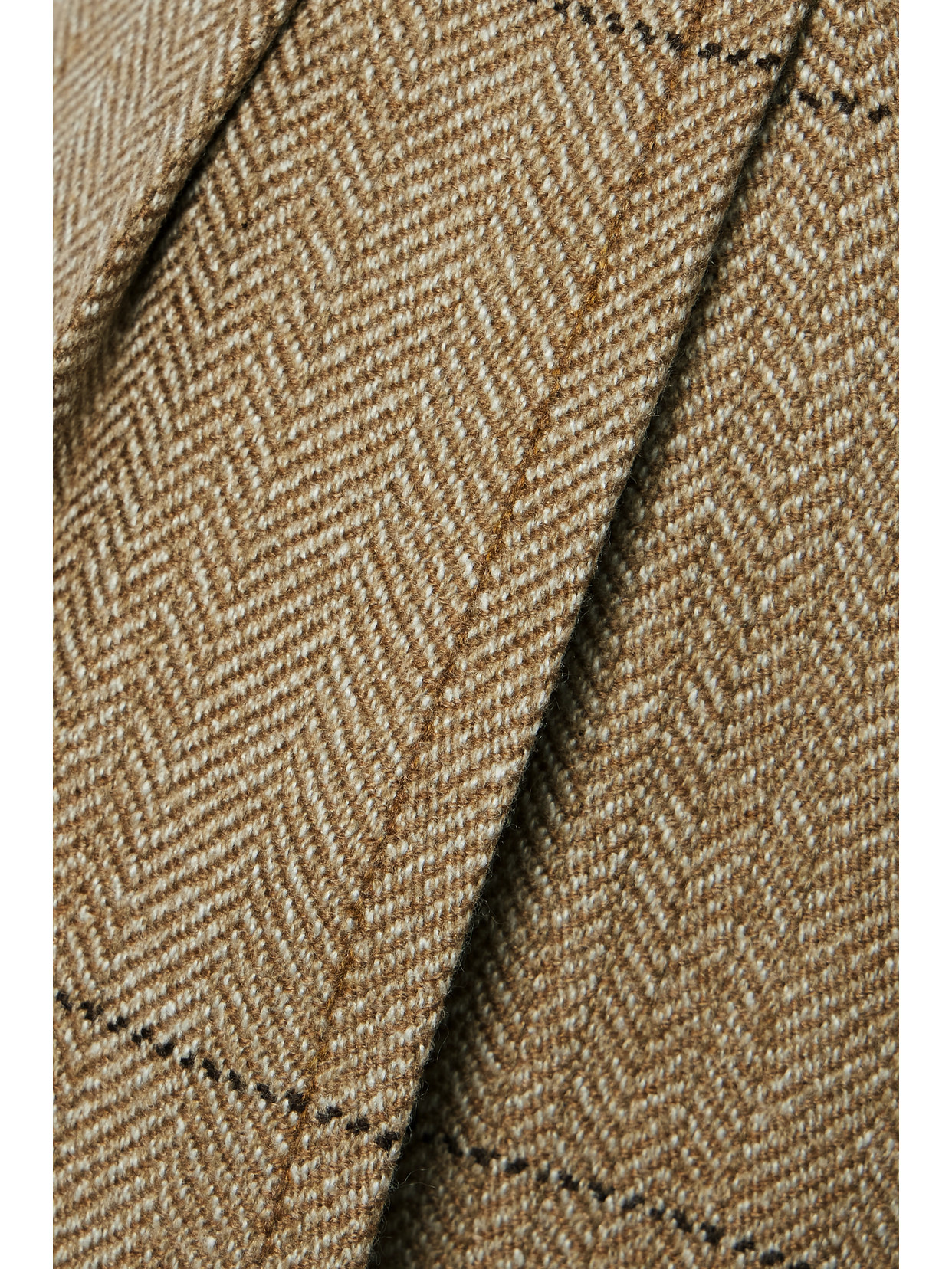 Shop Loro Piana Yurik Checked Herringbone Cashmere Straight-leg Pants In Multi