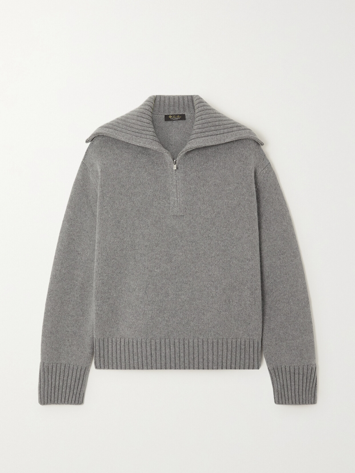 Loro Piana Cashmere Sweater In Gray