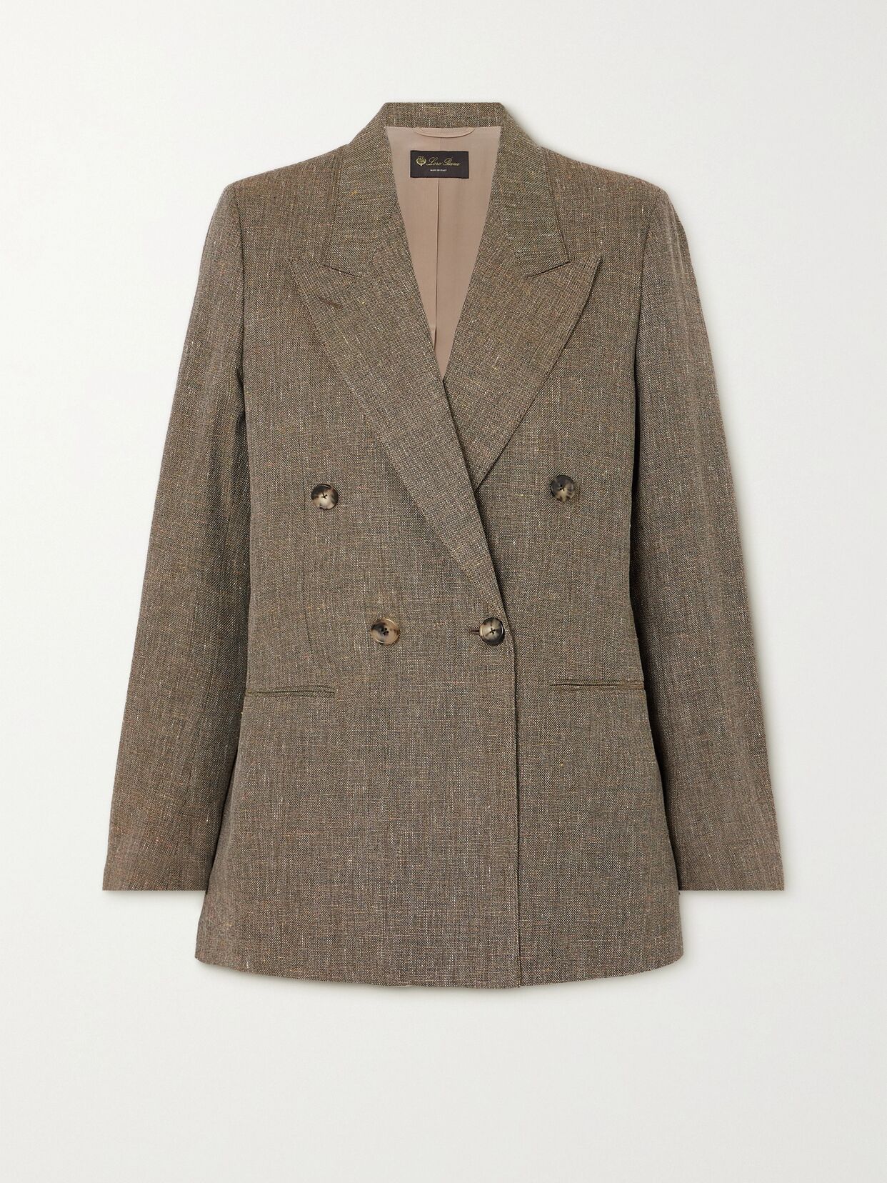 Aurora double-breasted woven blazer