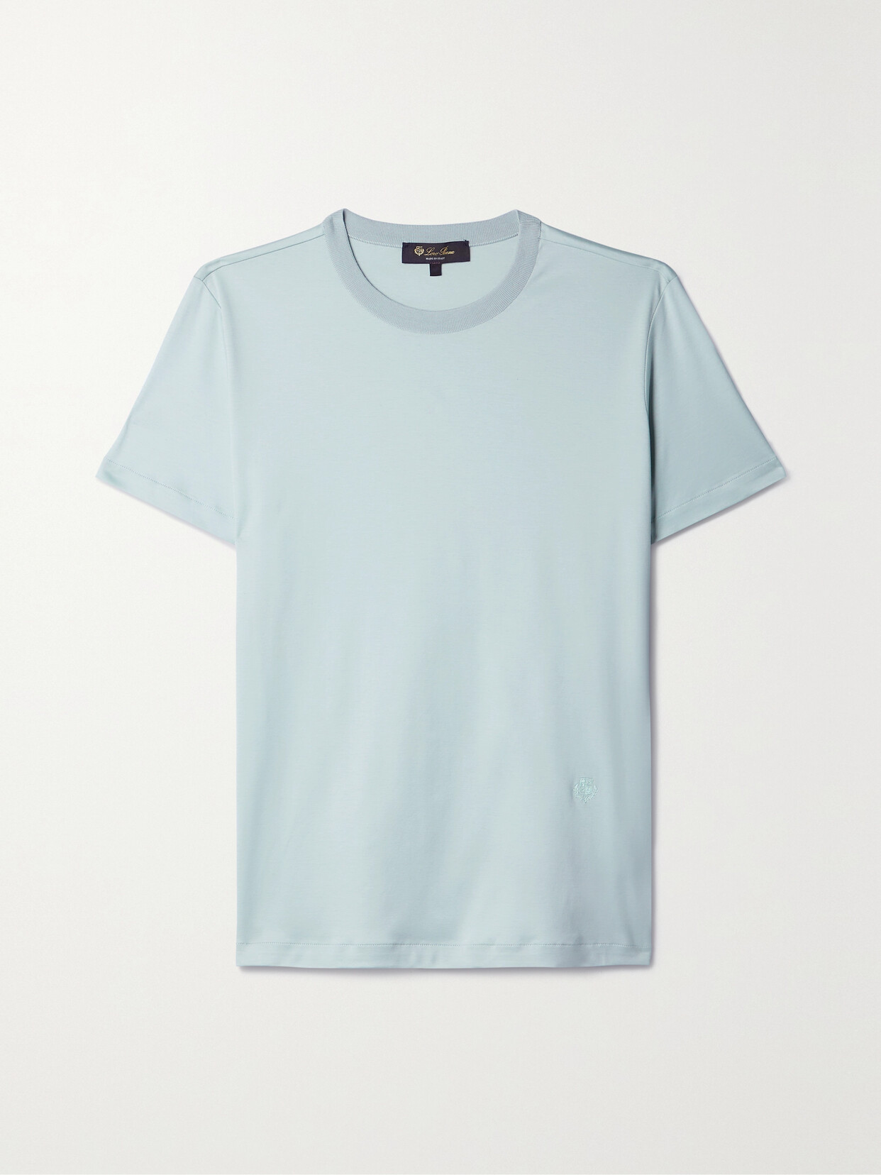 Loro Piana Cotton-jersey T-shirt - Blue