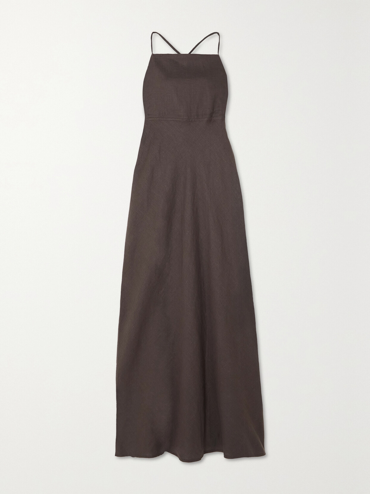 Faithfull The Brand Garcia Linen Maxi Dress - Gray