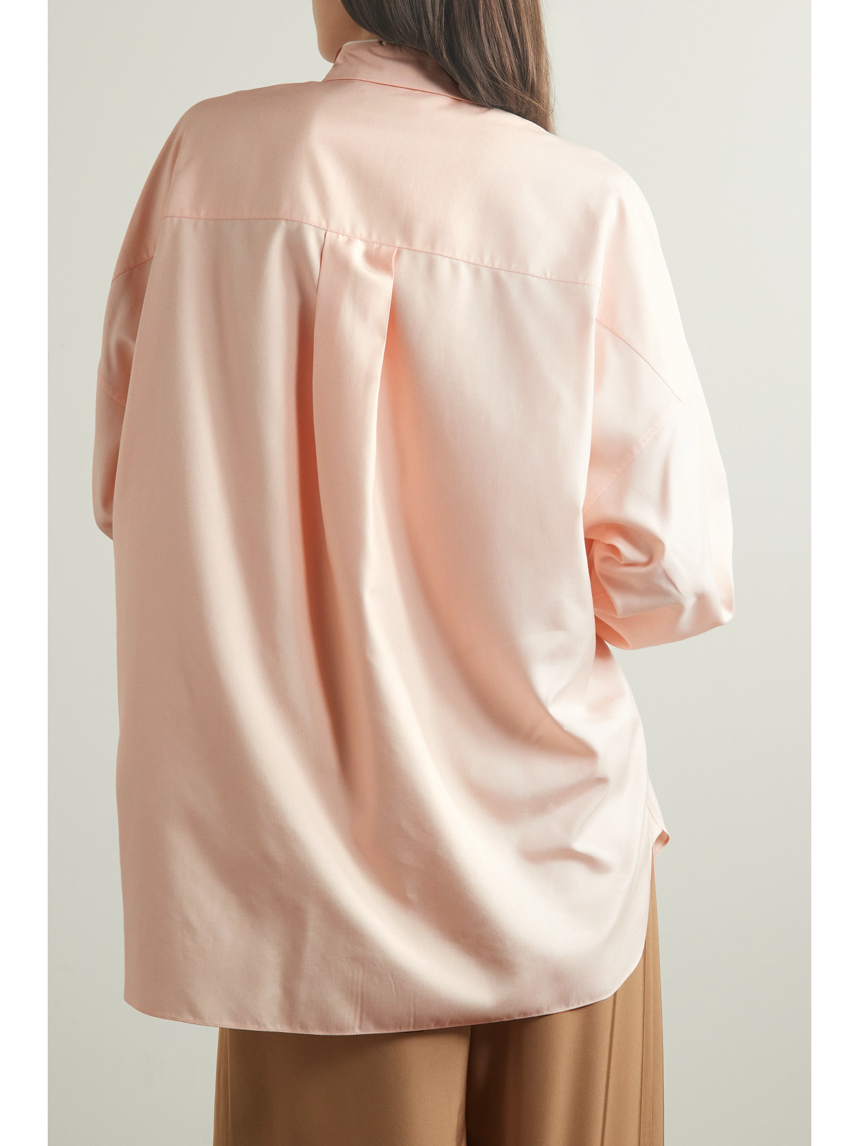 Shop Loro Piana Sveva Silk Shirt In Off-white