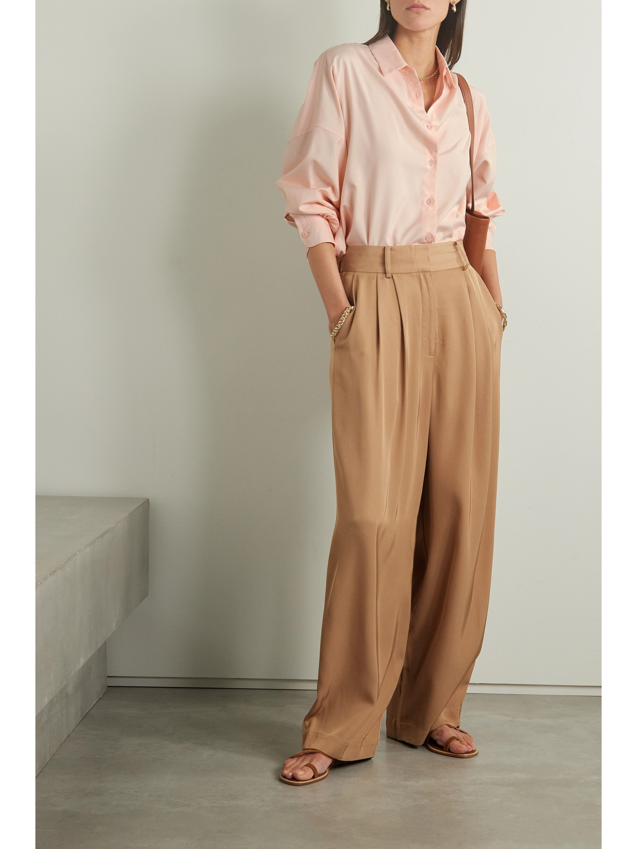 Loro Piana Sveva Silk Shirt In Off-white