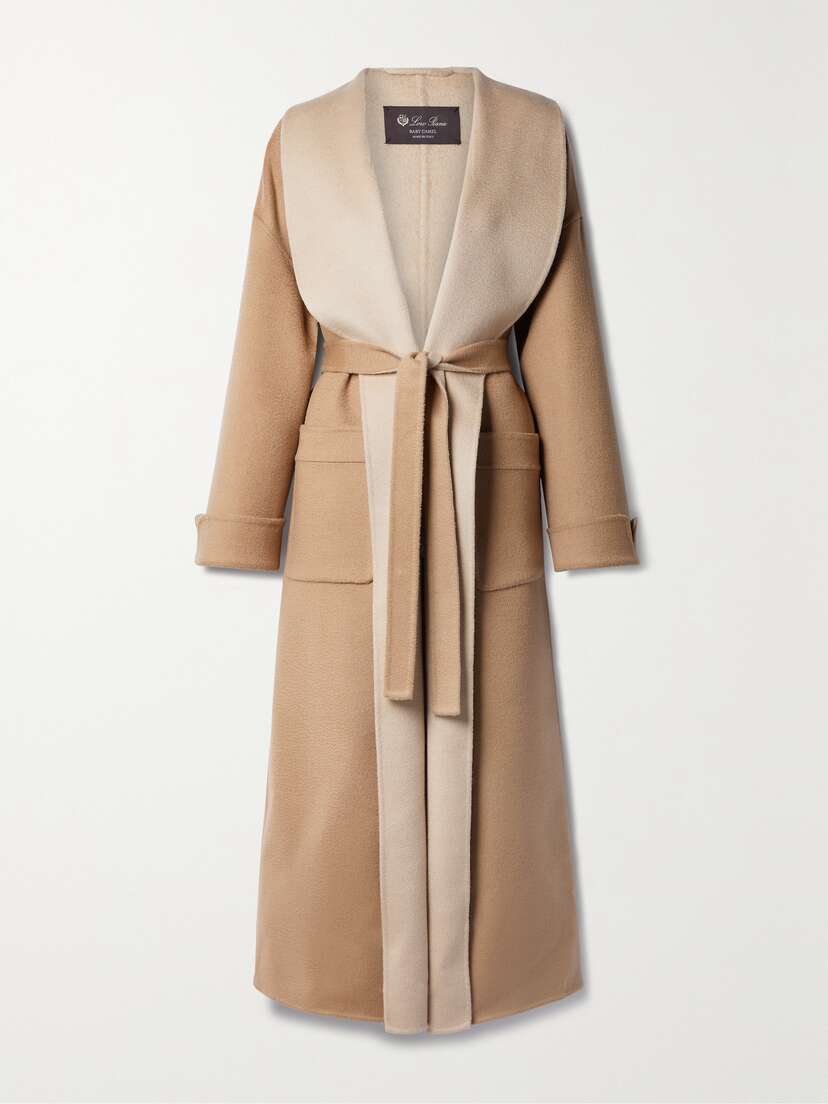 Loro Piana Capp Guilmar Belted Camel Hair And Wool-blend Coat