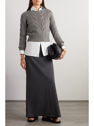 Loro Piana Cable-knit cashmere sweater