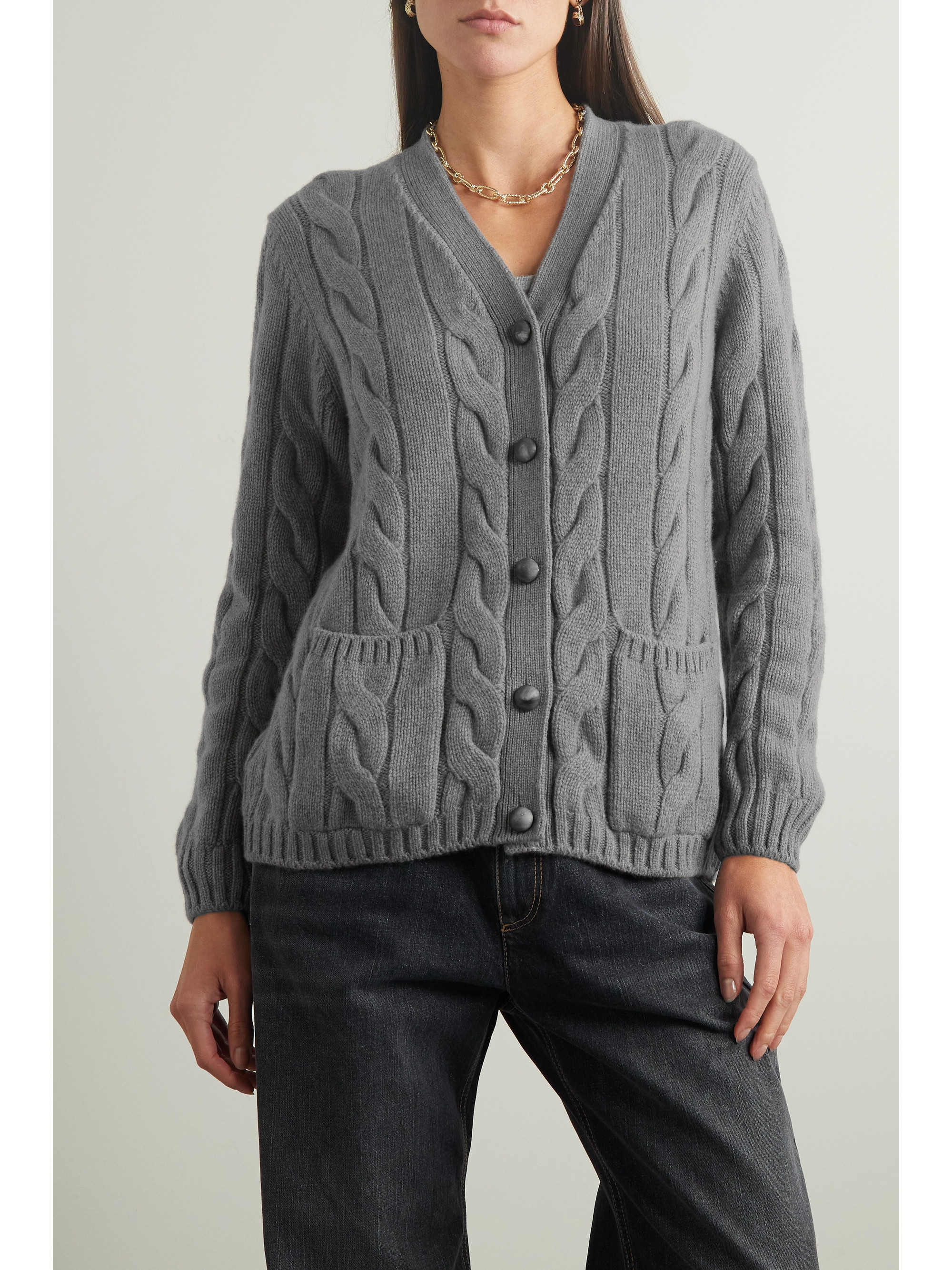 Loro Piana - Napier cable-knit cashmere cardigan | Plush