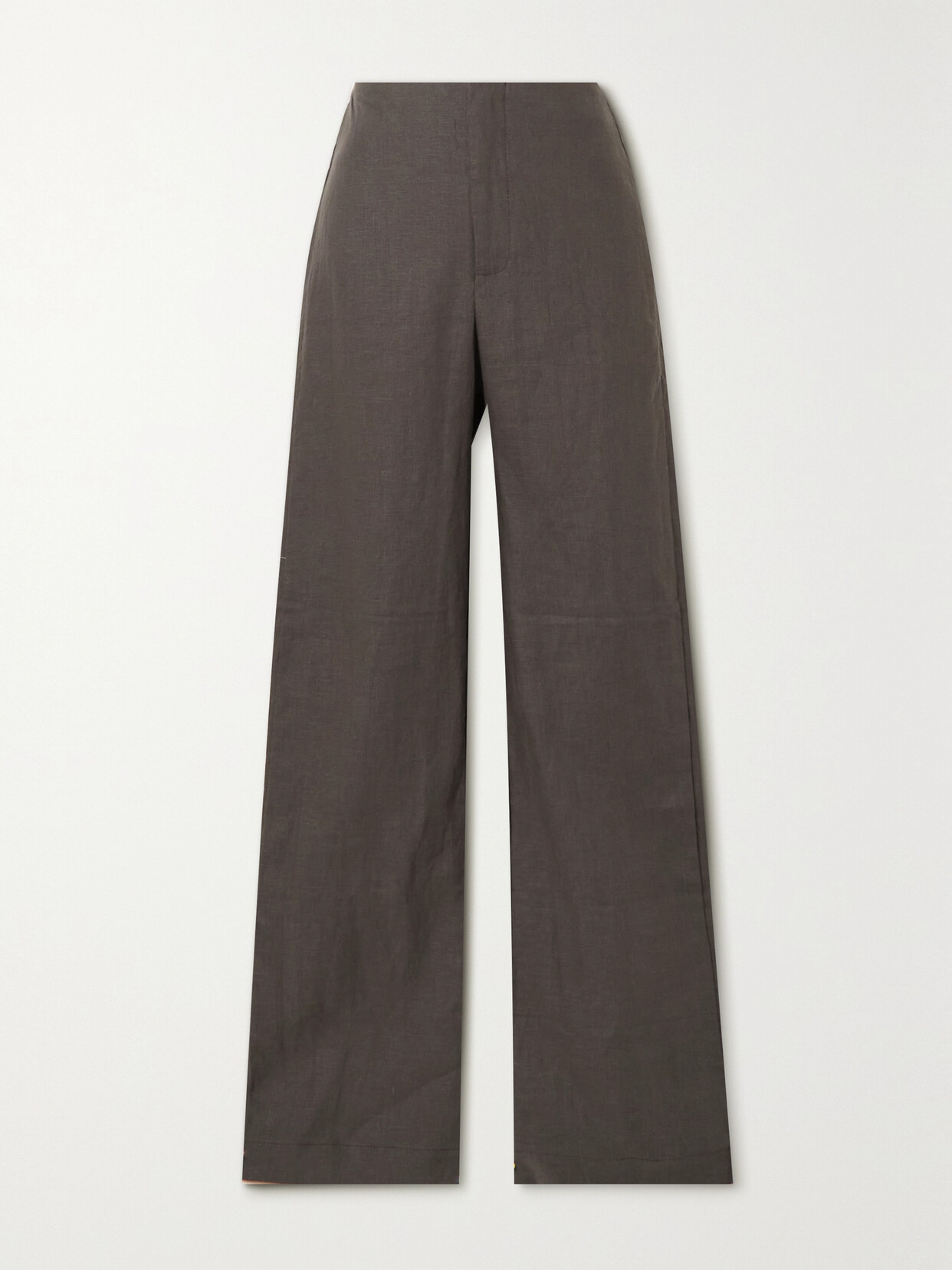 FAITHFULL THE BRAND + NET SUSTAIN VINCENTE LINEN STRAIGHT-LEG PANTS