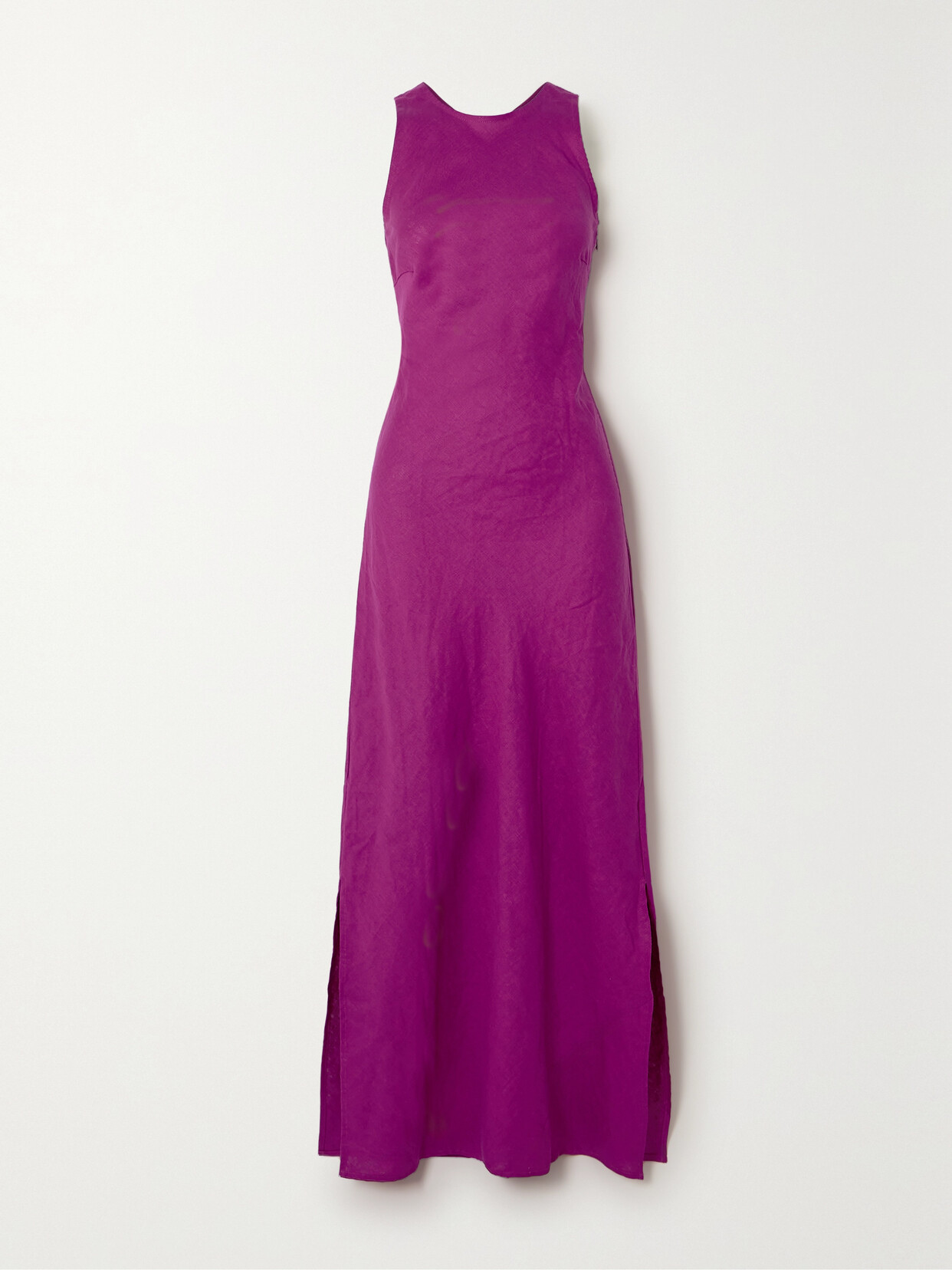 Faithfull The Brand - + Net Sustain Lobo Open-back Linen Maxi Dress - Purple