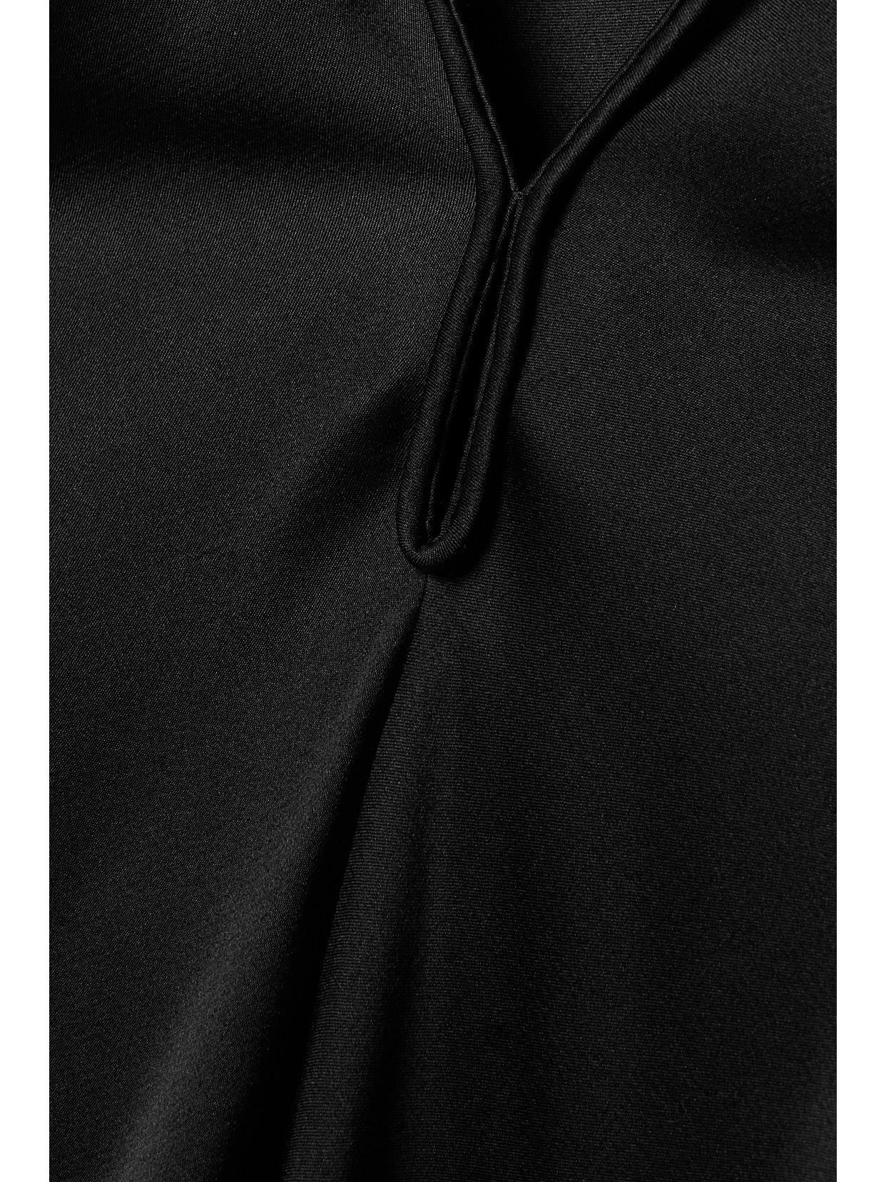 Shop Loro Piana Silk-satin Maxi Dress In Black